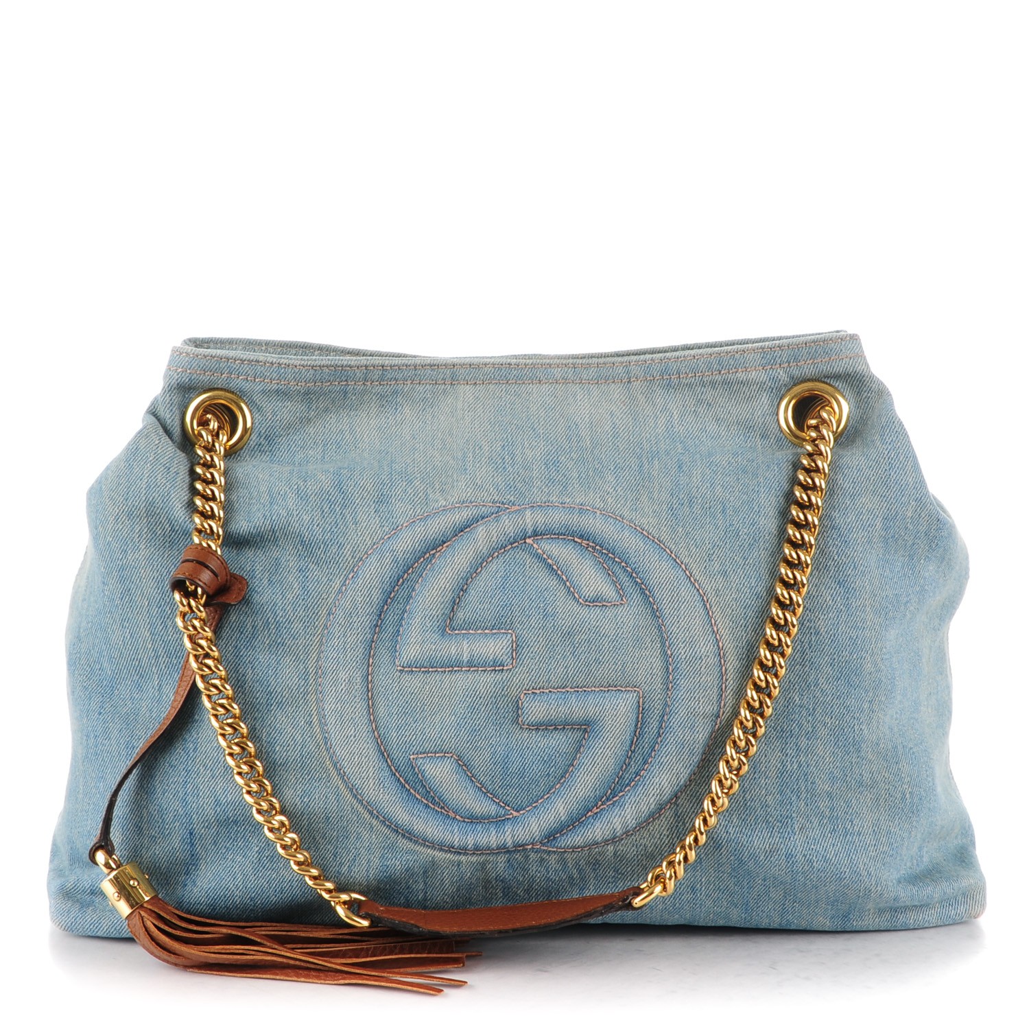 gucci soho denim shoulder bag