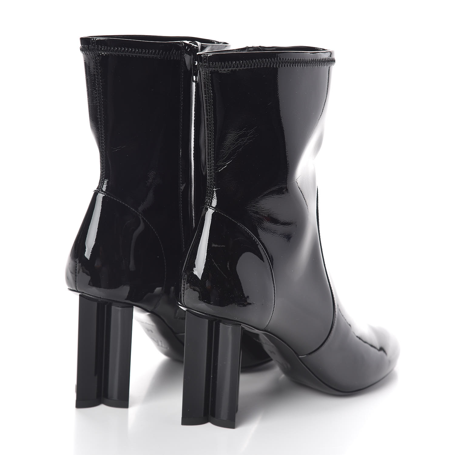 Louis Vuitton Black Patent Leather Silhouette Ankle Boots Size 35 Louis  Vuitton