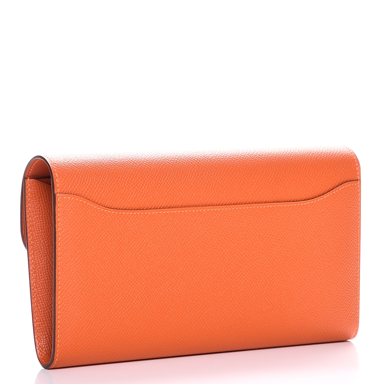 HERMES Epsom Constance Long Wallet Orange 224222