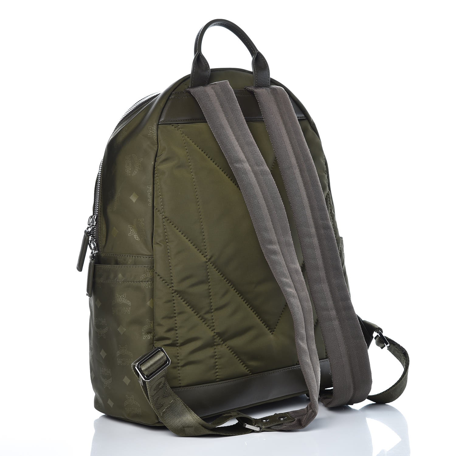 mcm nylon backpack