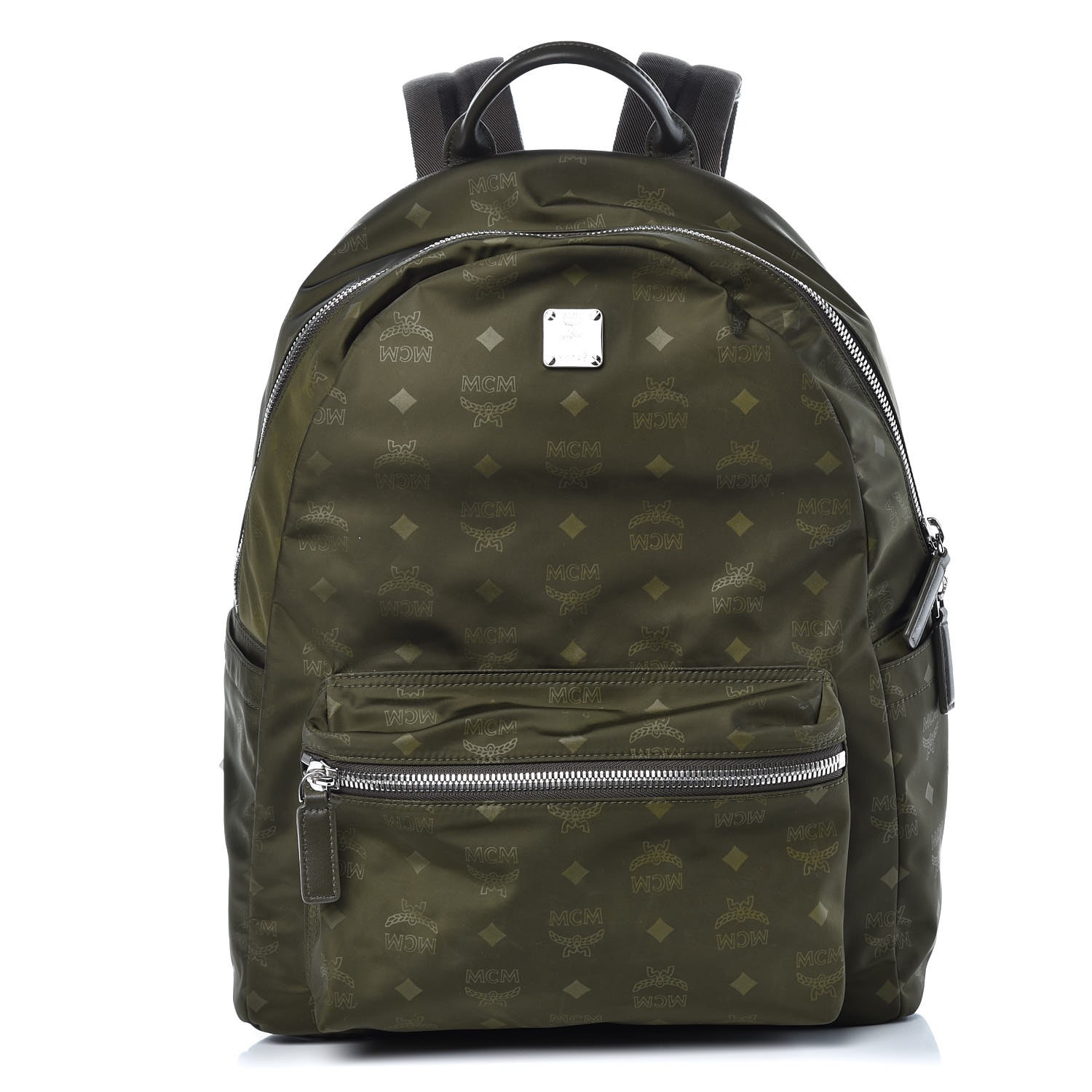 mcm nylon backpack