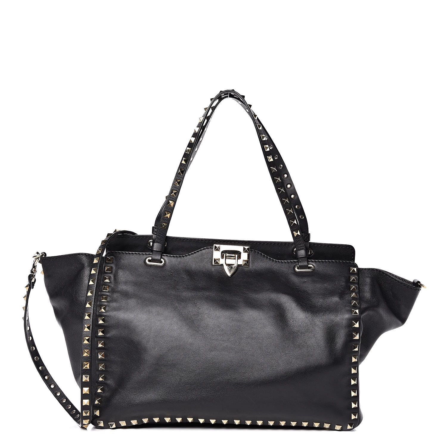 valentino rockstud vitello tote