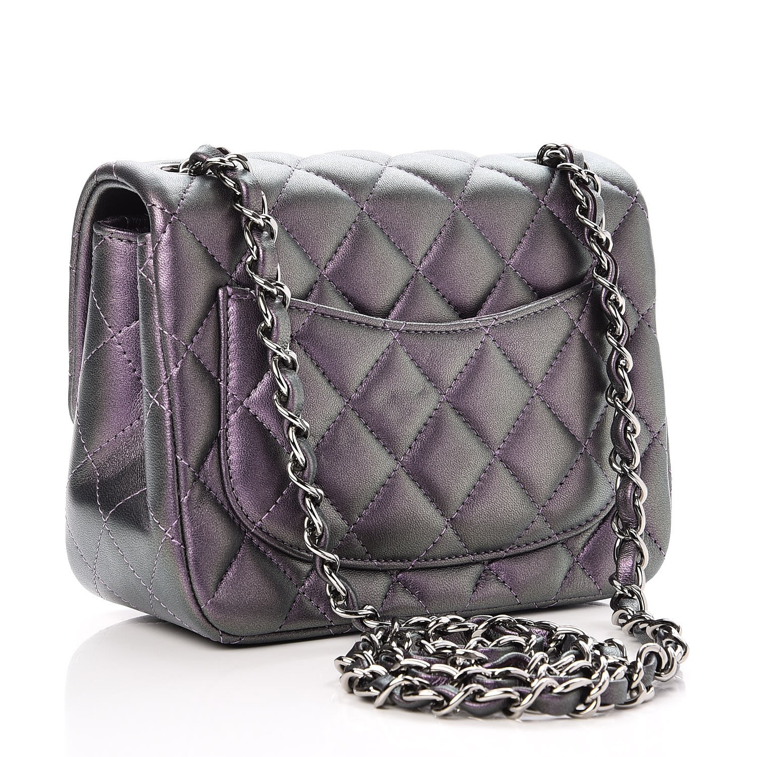 chanel iridescent lambskin quilted bag