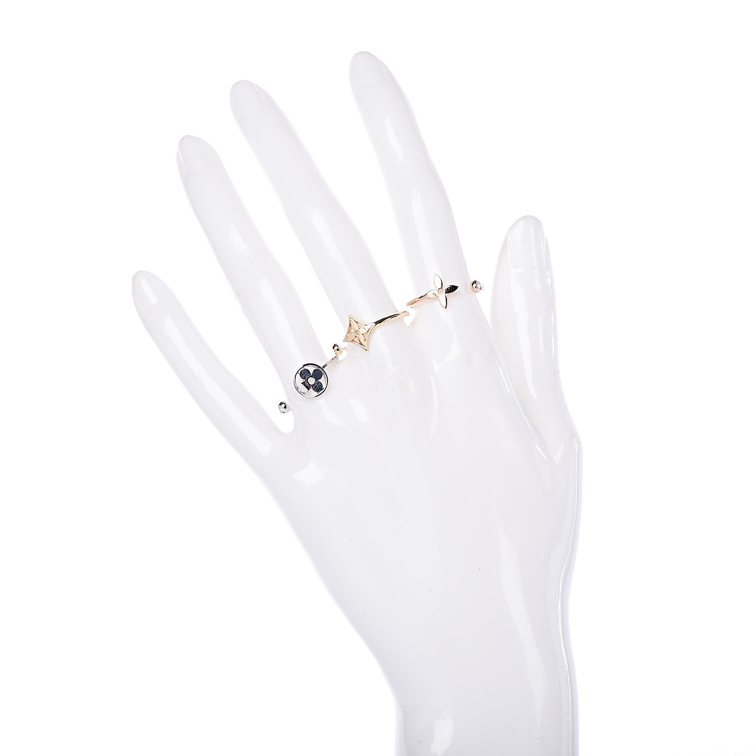 Shop Louis Vuitton Idylle blossom lv bracelet, pink gold and diamond  (Q95595, Q95561) by Sunflower.et