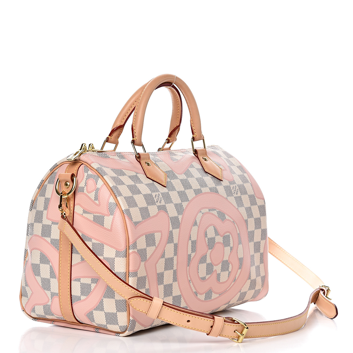 Louis Vuitton Pink Azur Tahitienne Speedy 30 Bandouliere