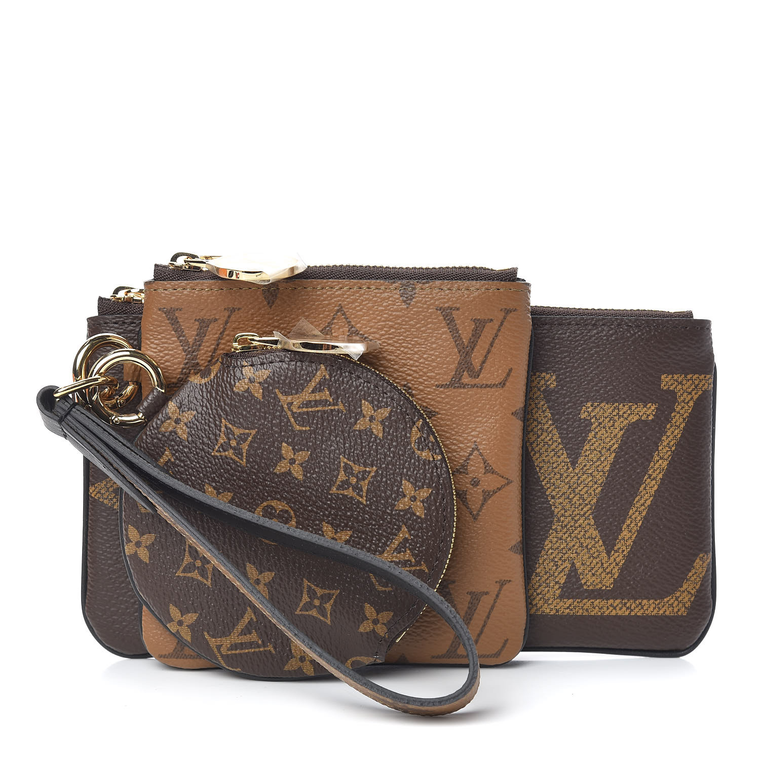 lv monogram trio pouch