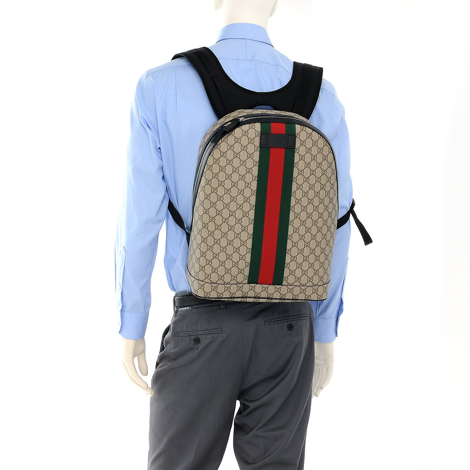 gucci web backpack