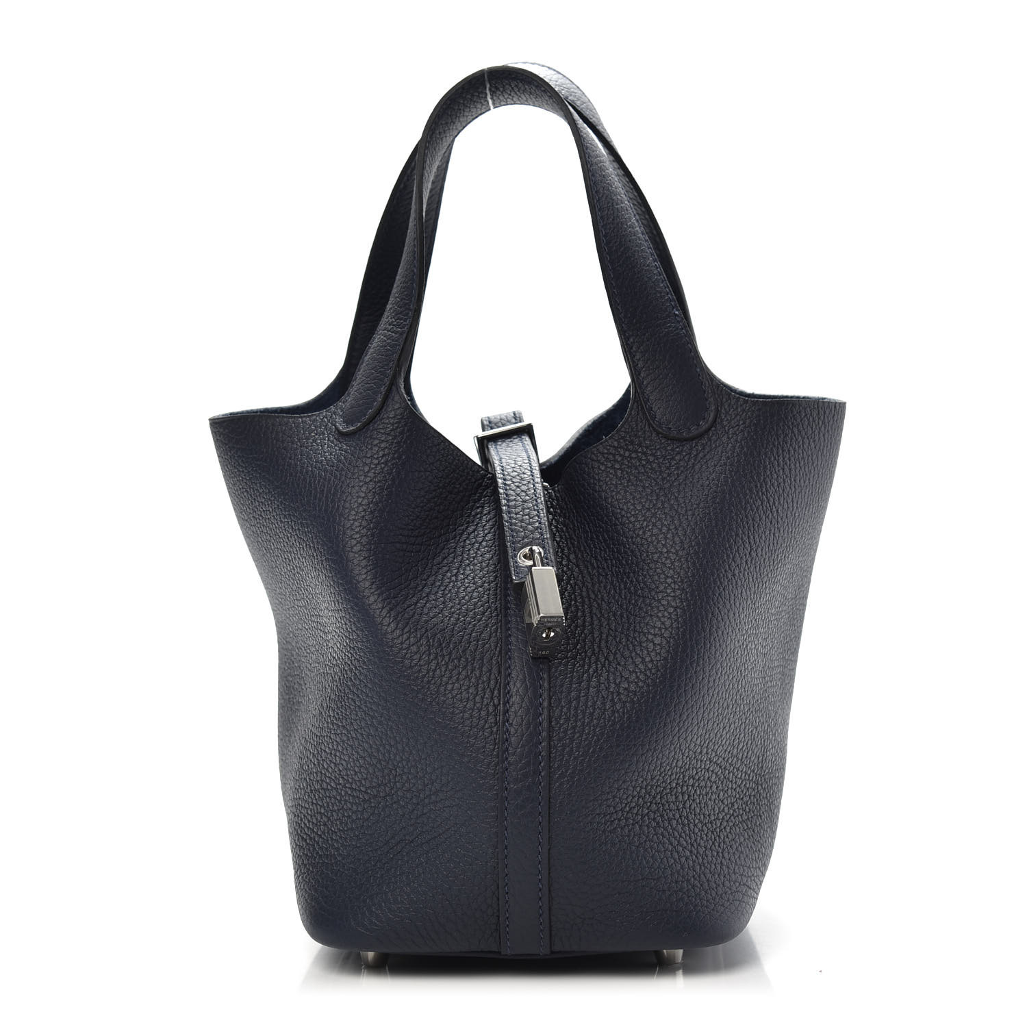 HERMES Taurillon Clemence Picotin Lock 18 PM Bleu Nuit 713437 ...