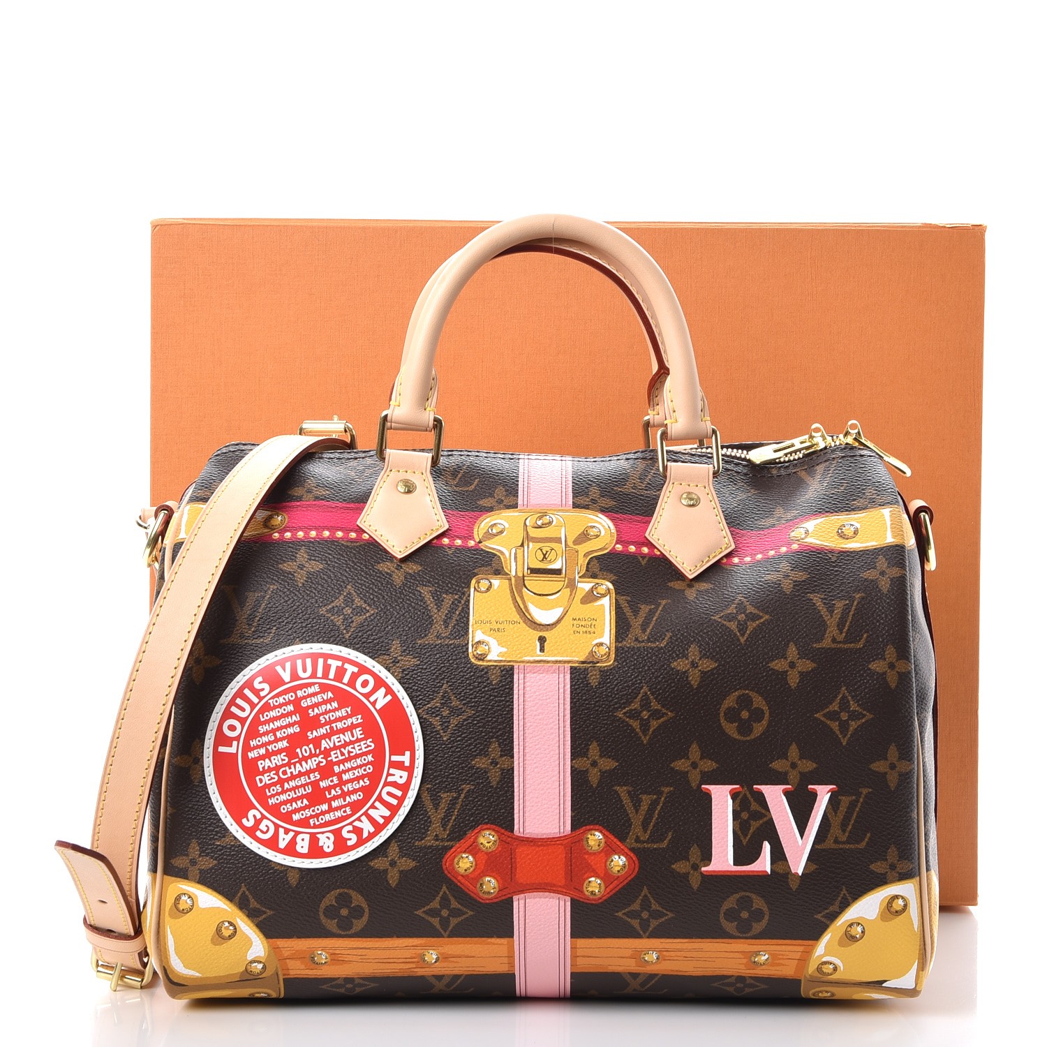 louis vuitton trunks and bags t shirt