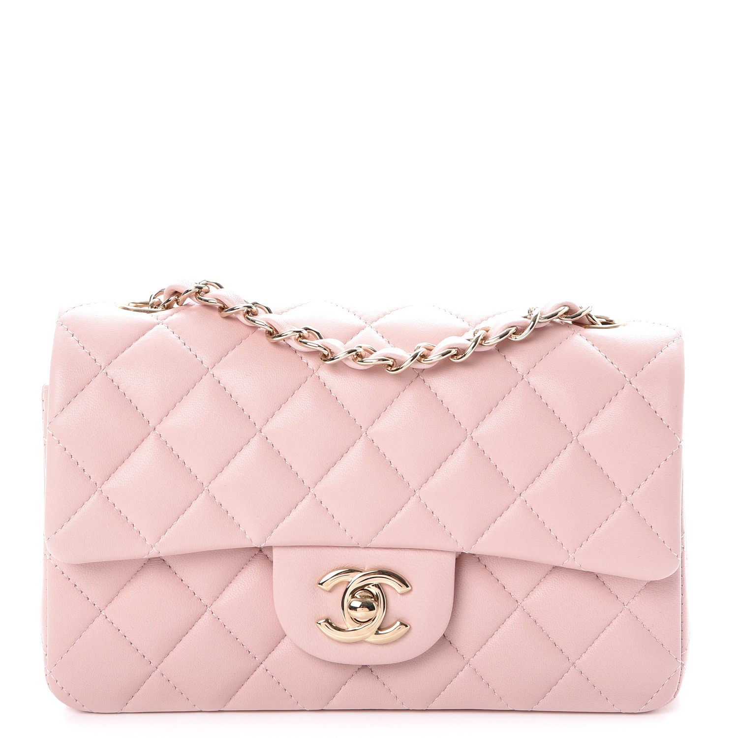 chanel pink lambskin