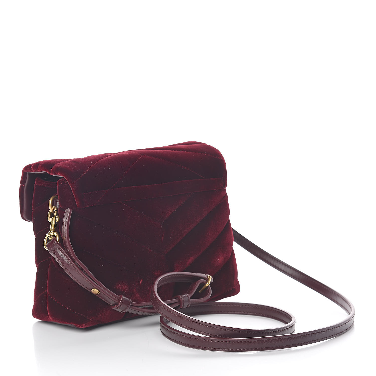 ysl toy loulou velvet burgundy