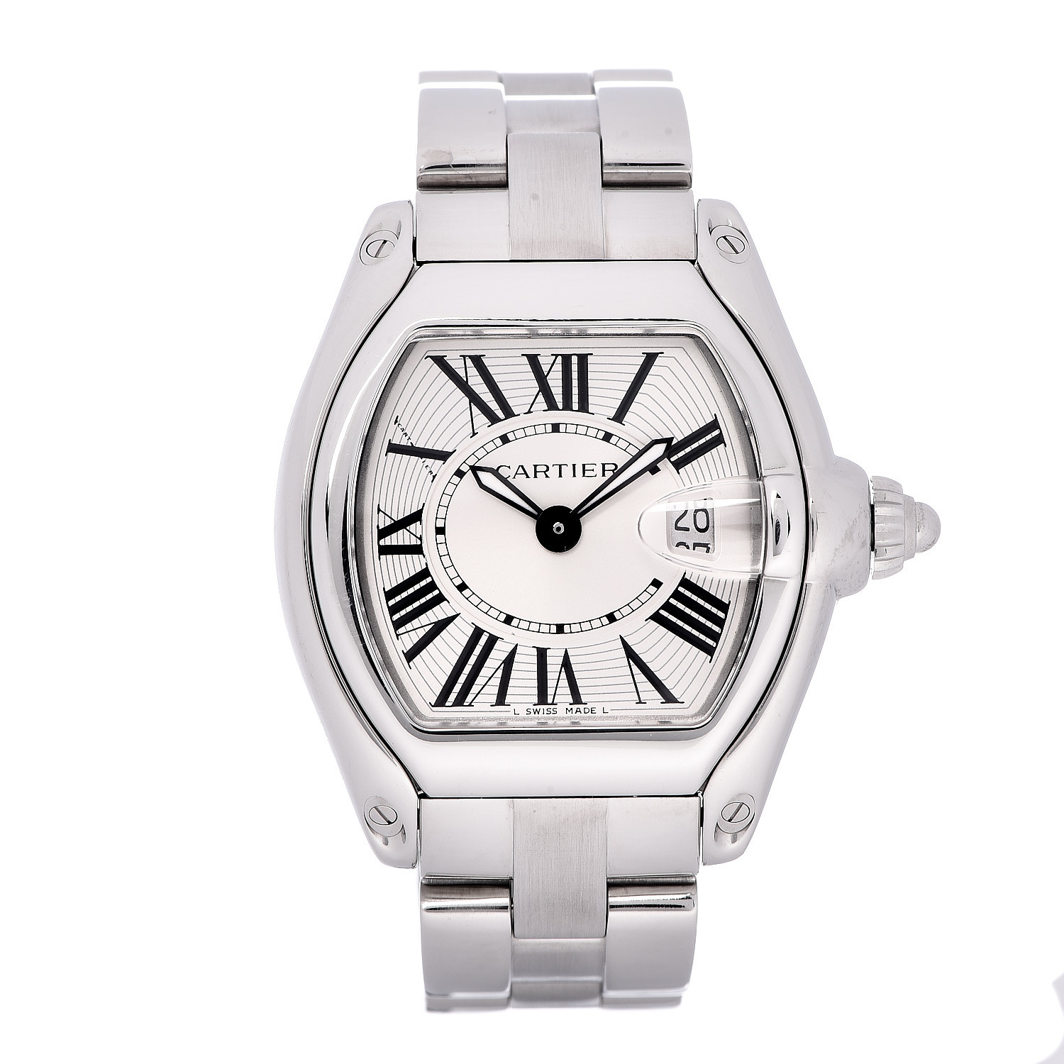 CARTIER Stainless Steel 31mm Roadster Quartz Watch 486733