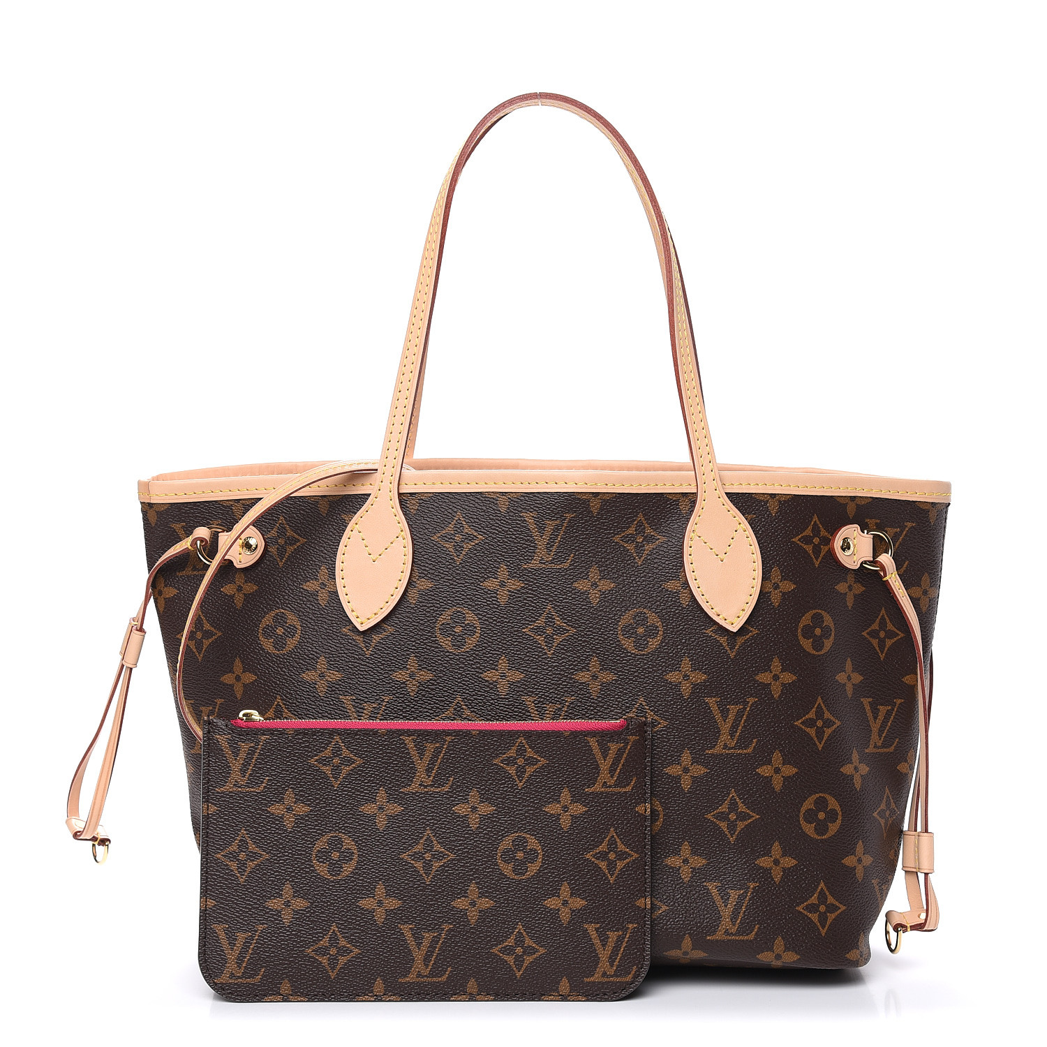 Louis Vuitton Neverfull MM Monogram Canvas Pochette Pouch