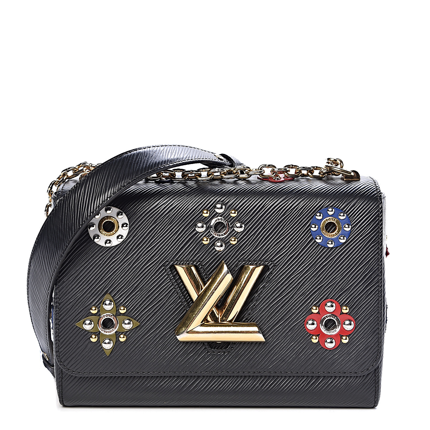 Louis Vuitton Braided Handle Twist Bag Epi Leather MM at 1stDibs