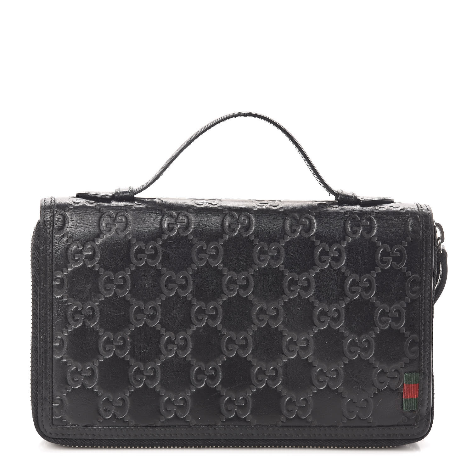 GUCCI Guccissima Signature Travel Document Case Black 532470