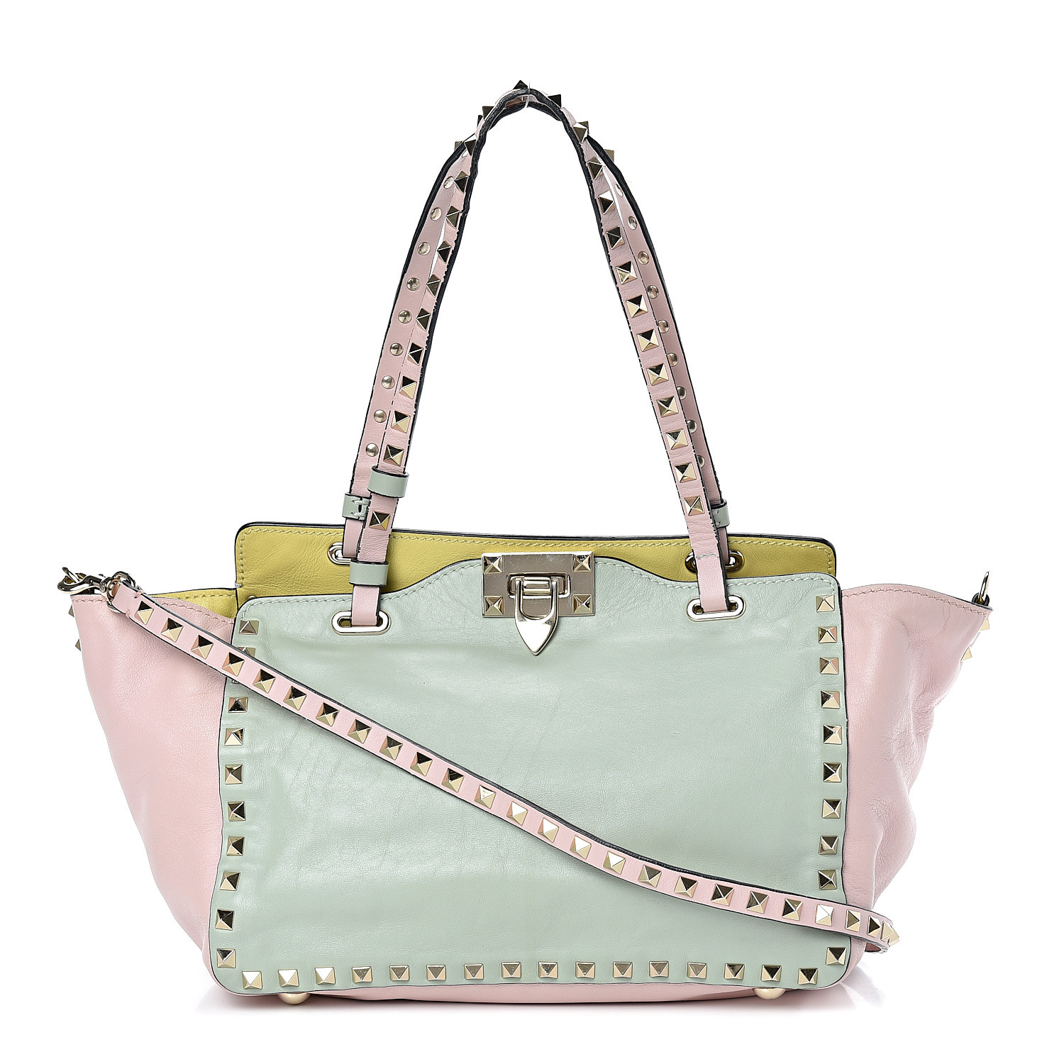 valentino multicolor rockstud bag