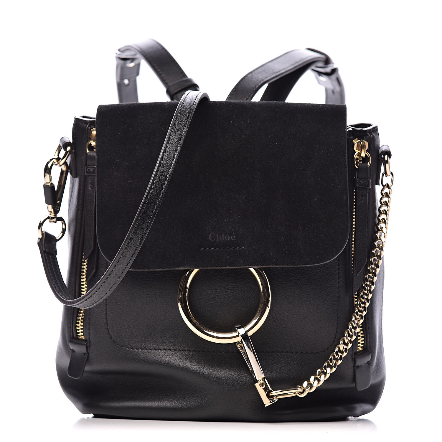 chloe backpack black