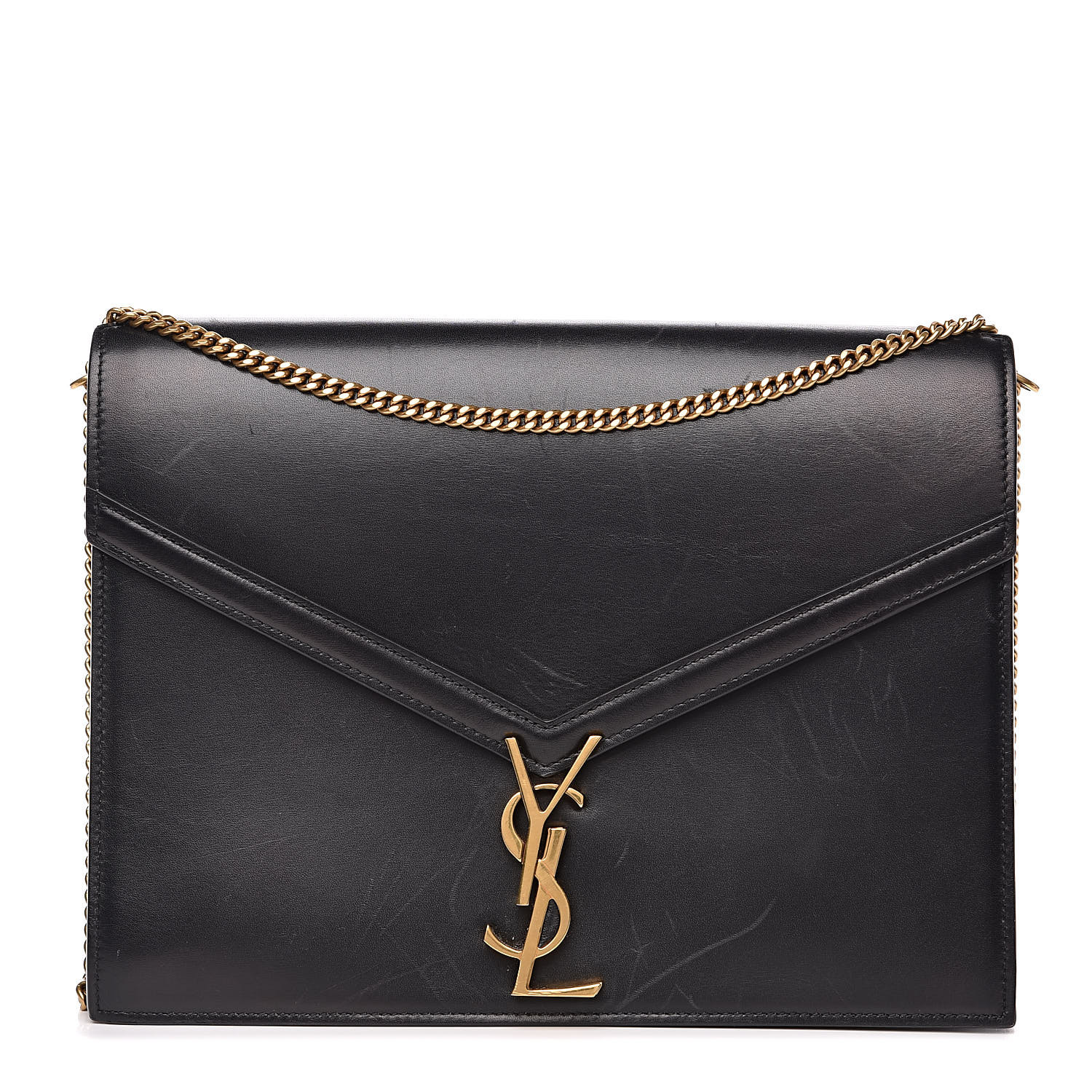 cassandra monogram clasp bag in smooth leather