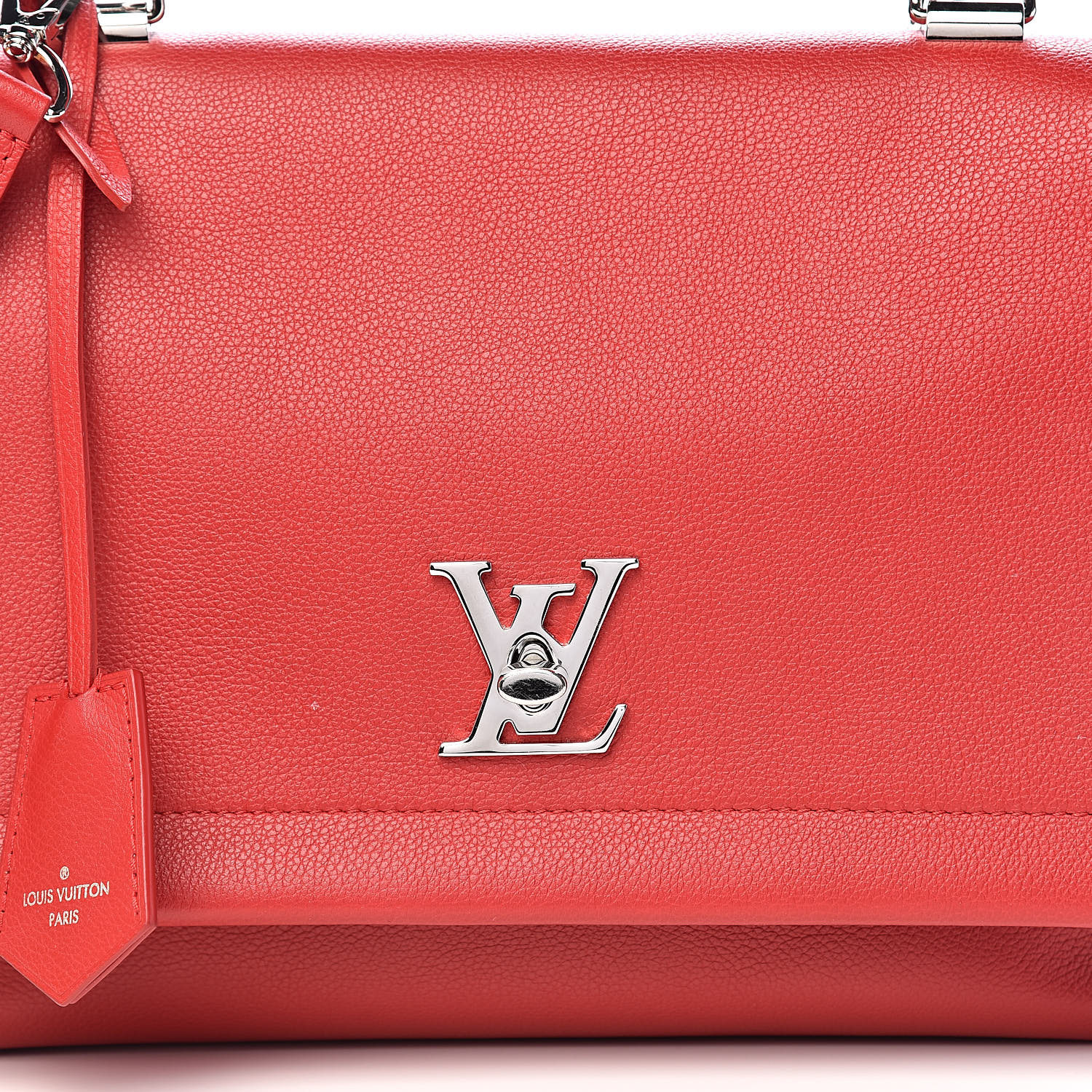 Louis Vuitton - Red Calfskin Lock Me II Wallet