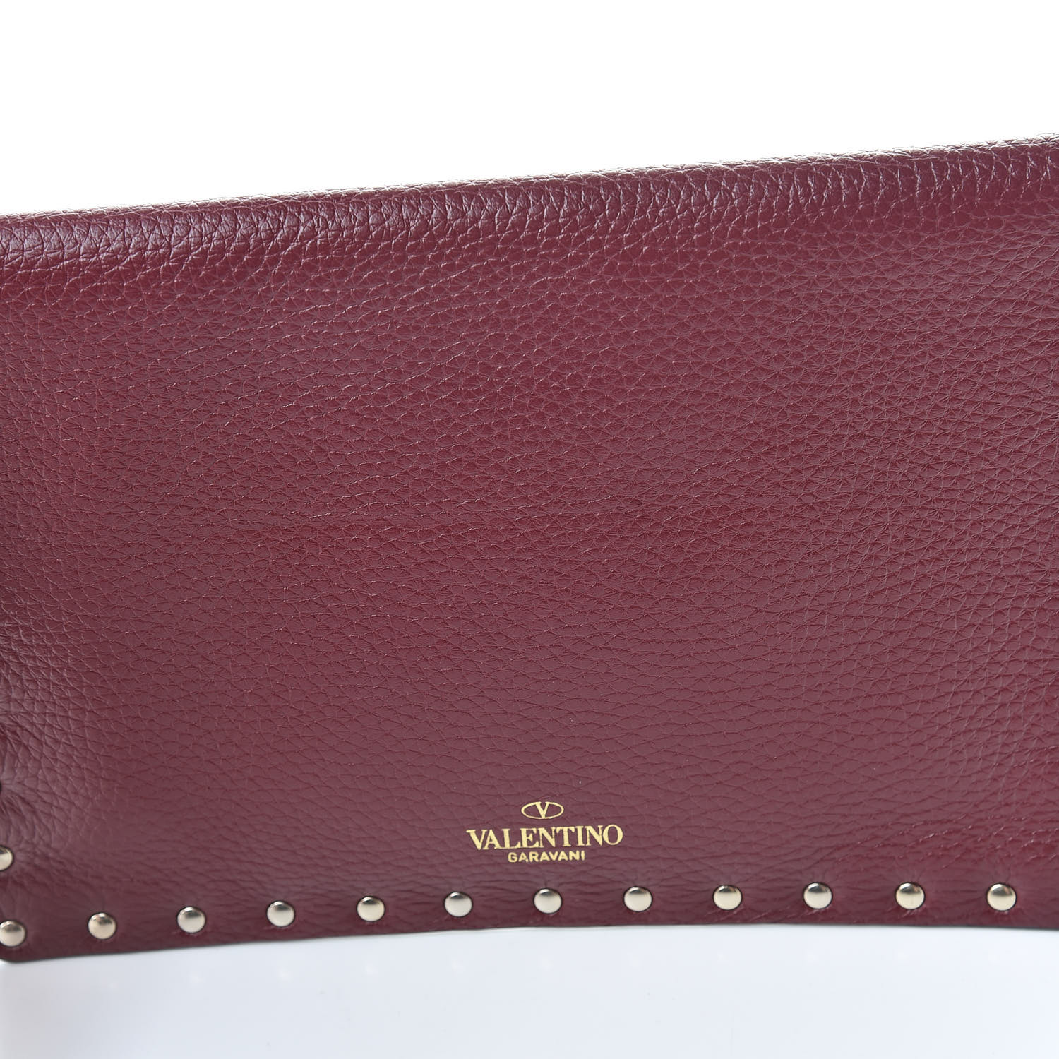 valentino rockstud leather envelope clutch