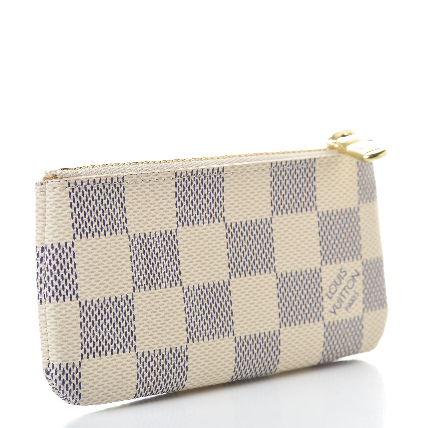 louis vuitton key pouch damier azur canvas