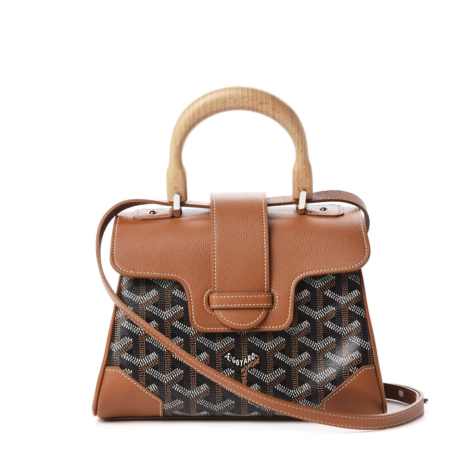 GOYARD Goyardine Mini Saigon Black Gold 659427 FASHIONPHILE