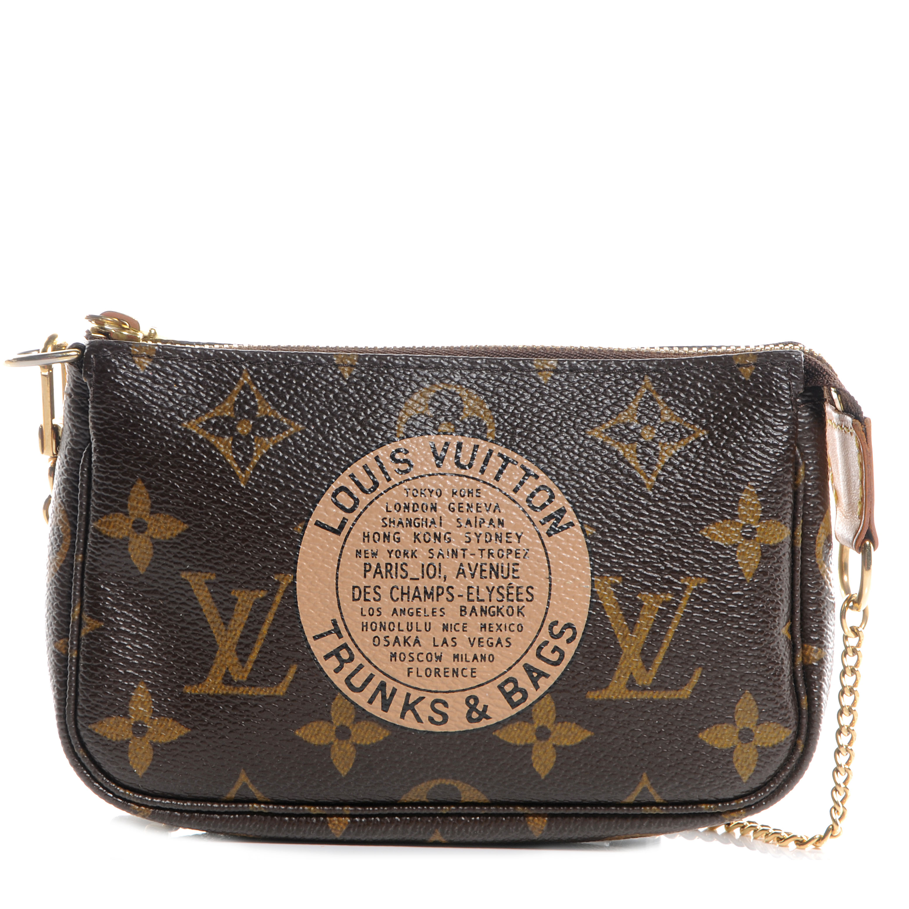 LOUIS VUITTON Monogram Trunks and Bags Mini Pochette 66607 | FASHIONPHILE