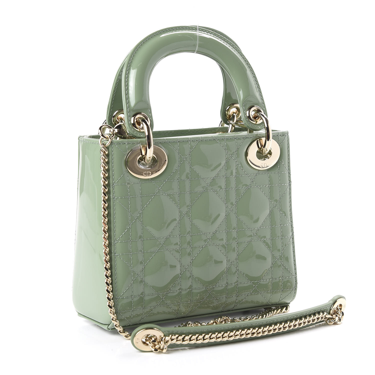 Lady dior mini discount green