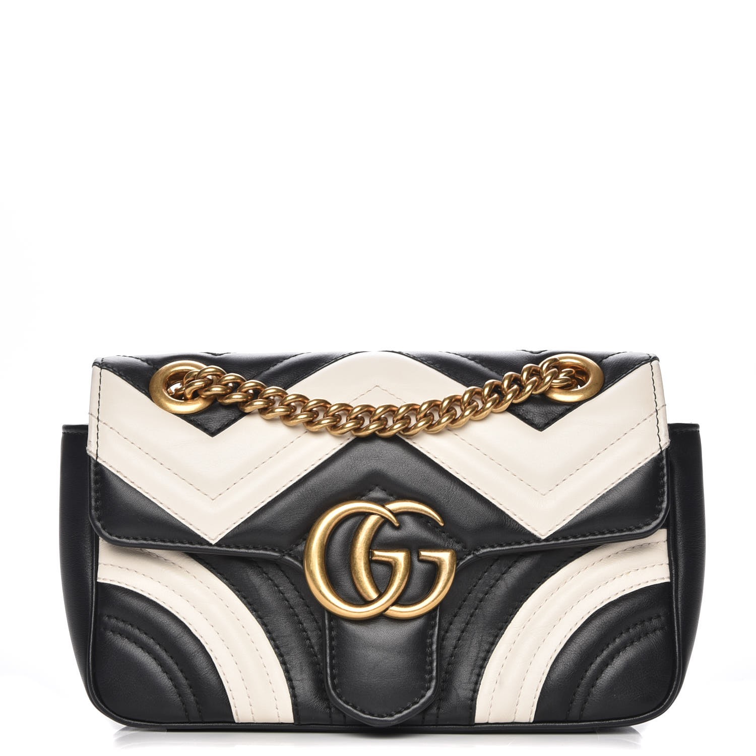 gucci black and white bag