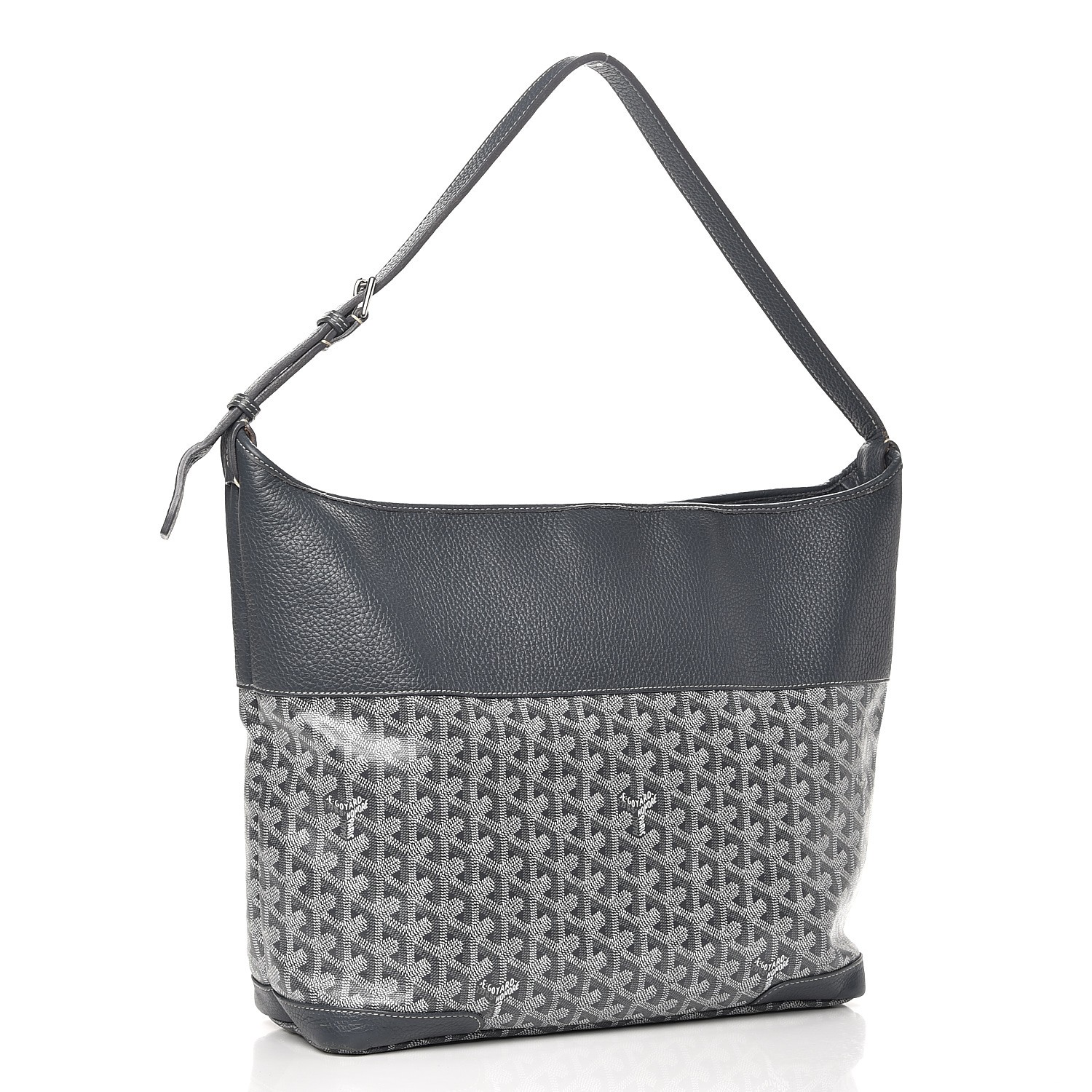 GOYARD Goyardine Grenadines Hobo Grey 240805 | FASHIONPHILE