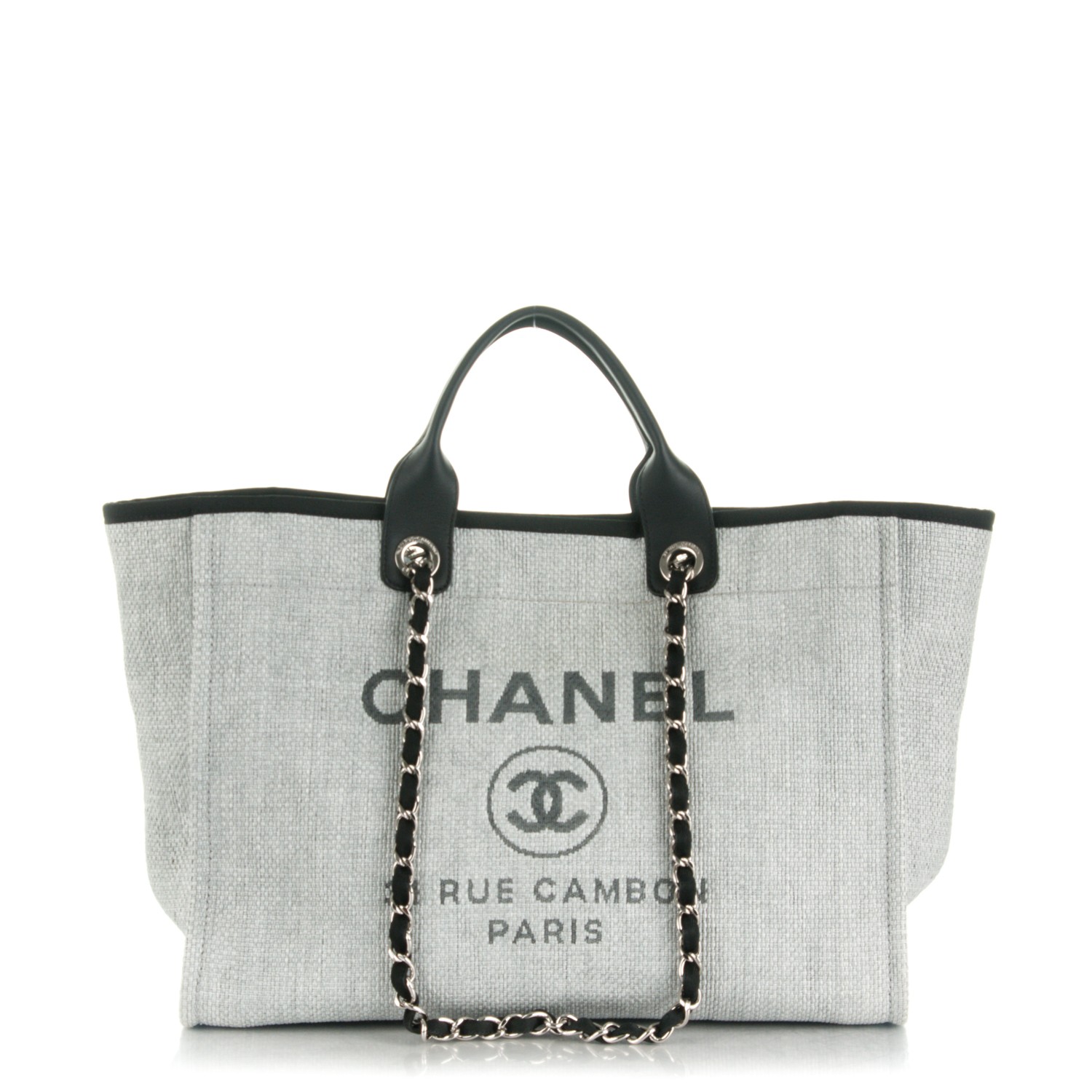 chanel woven tote