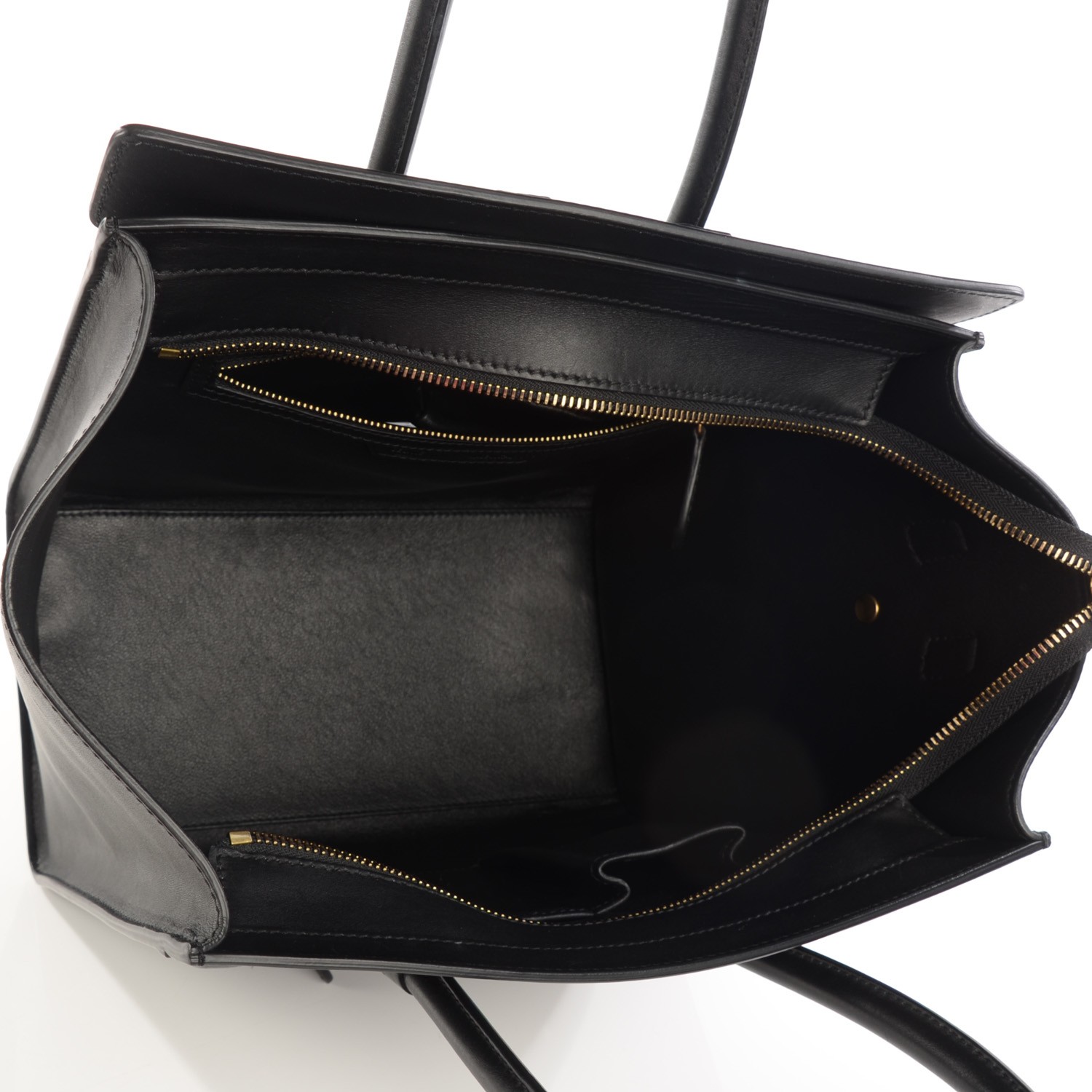 CELINE Smooth Calfskin Mini Luggage Black 119286