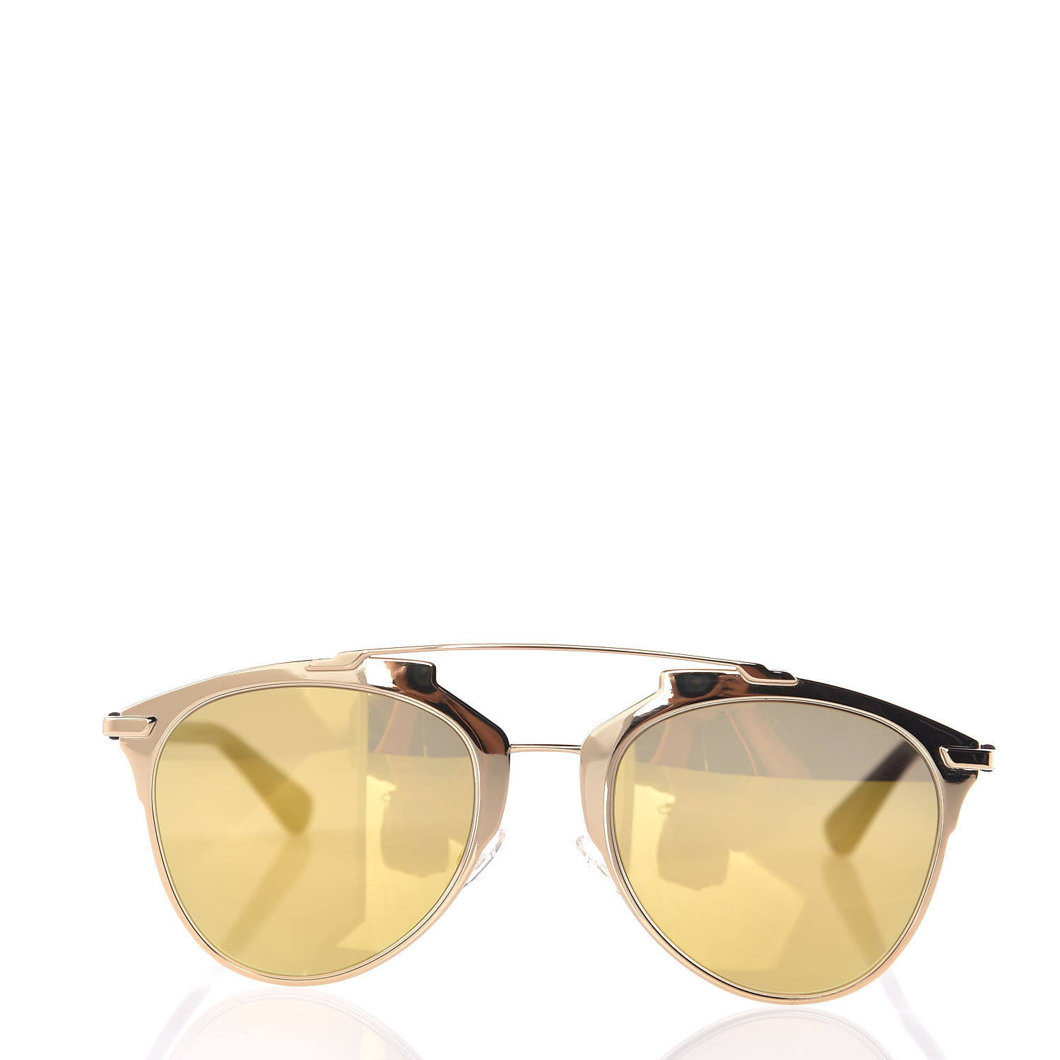 dior reflected sunglasses gold