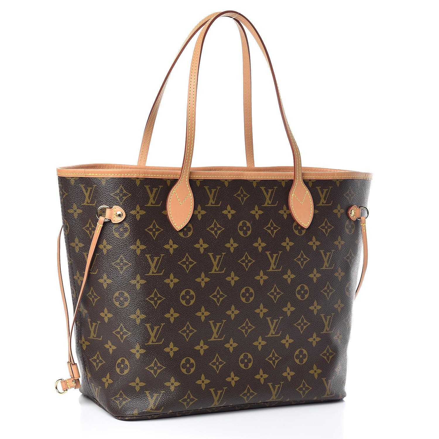 LOUIS VUITTON Monogram Capri V Neverfull MM Rose Ballerine 435475