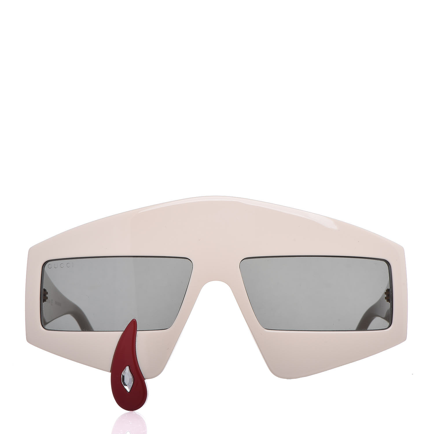 Gucci Acetate Crystal Hollywood Forever Tear Drop Sunglasses Gg0359s Ivory 367038