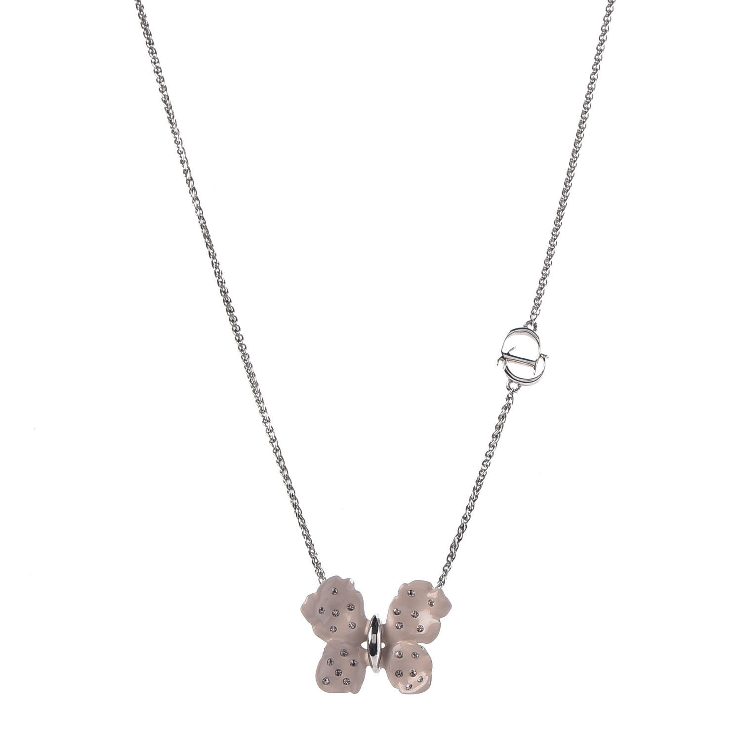 dior butterfly necklace