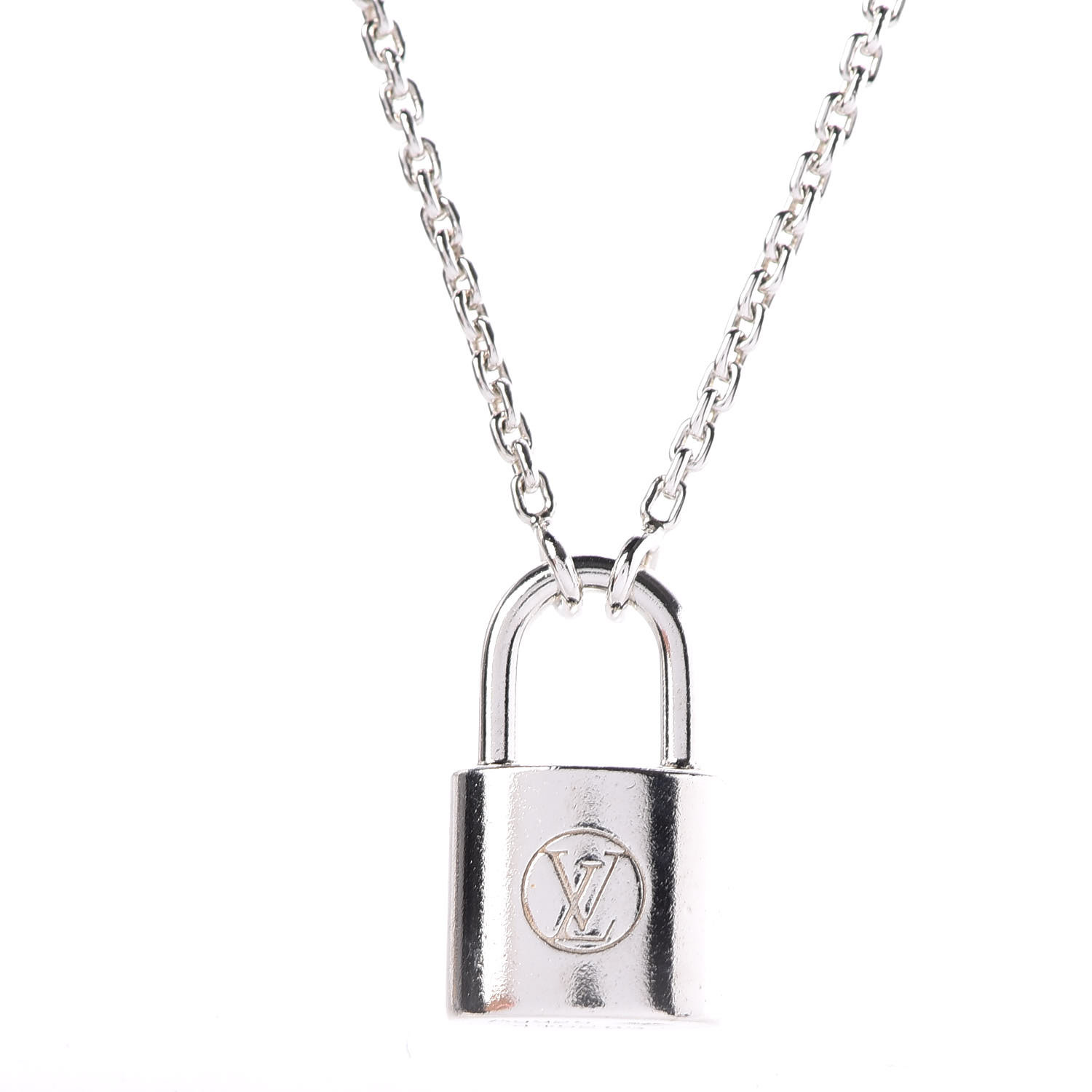 louis vuitton silver lockit necklace price