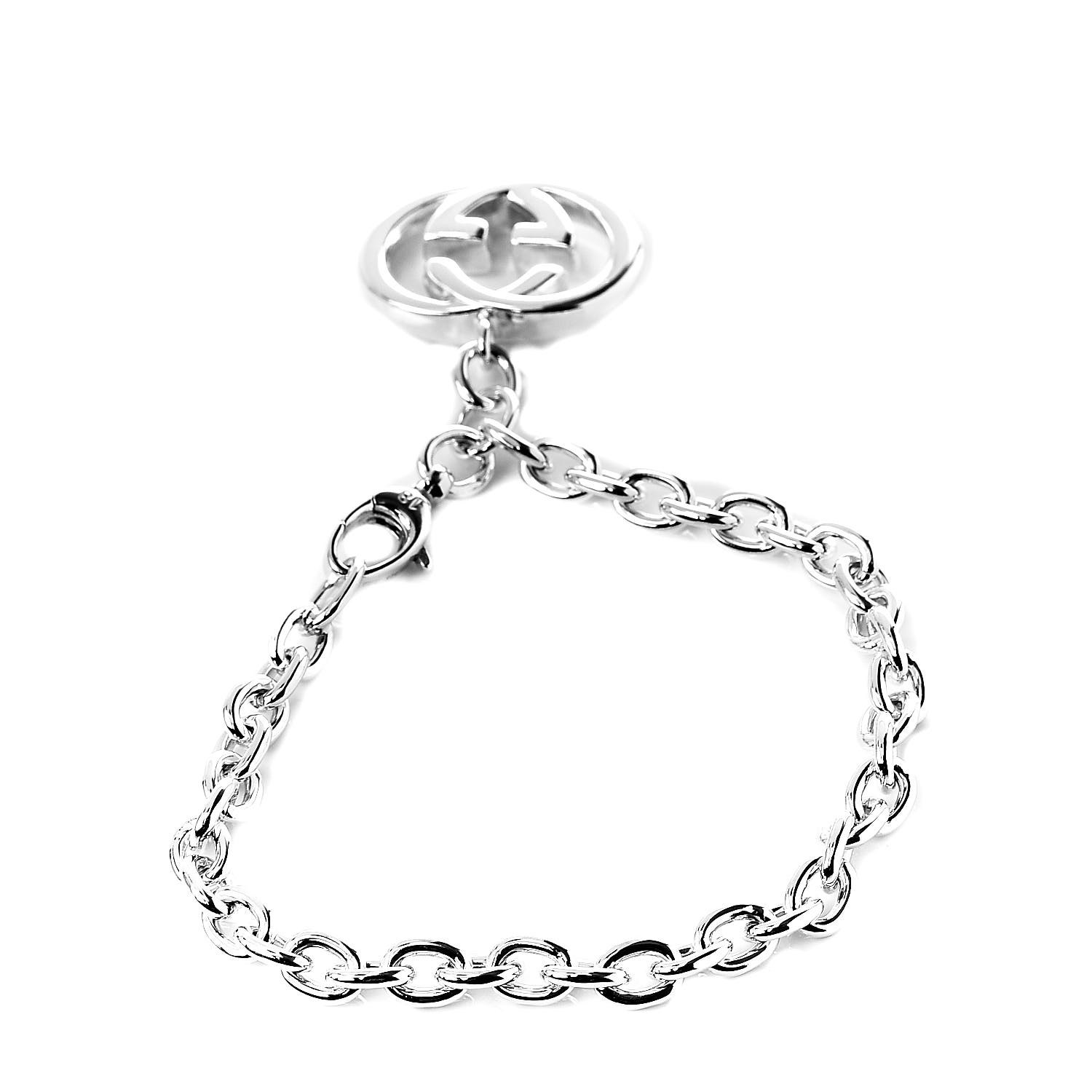 GUCCI Sterling Silver Britt Charm Bracelet 516911