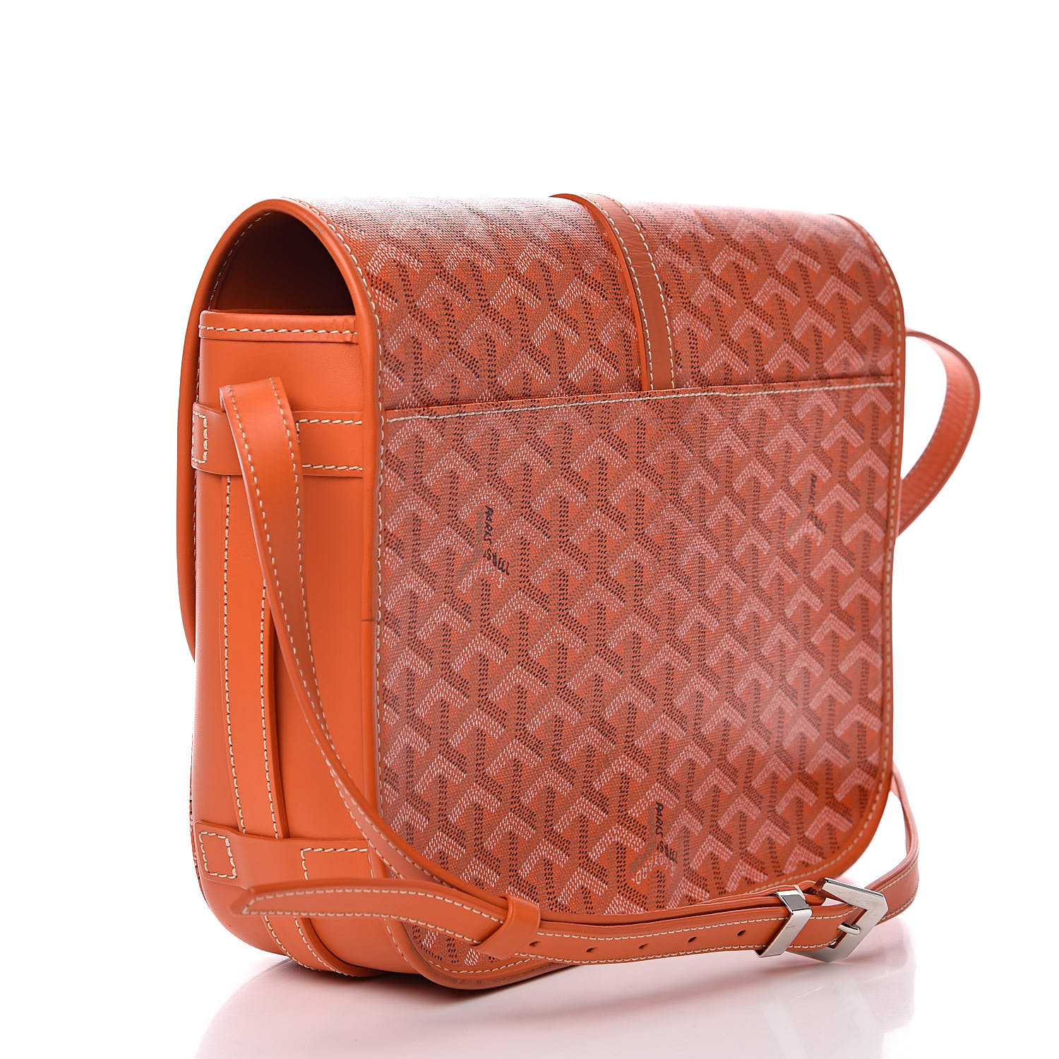 GOYARD Goyardine Belvedere II MM Messenger Bag Orange 516742 | FASHIONPHILE