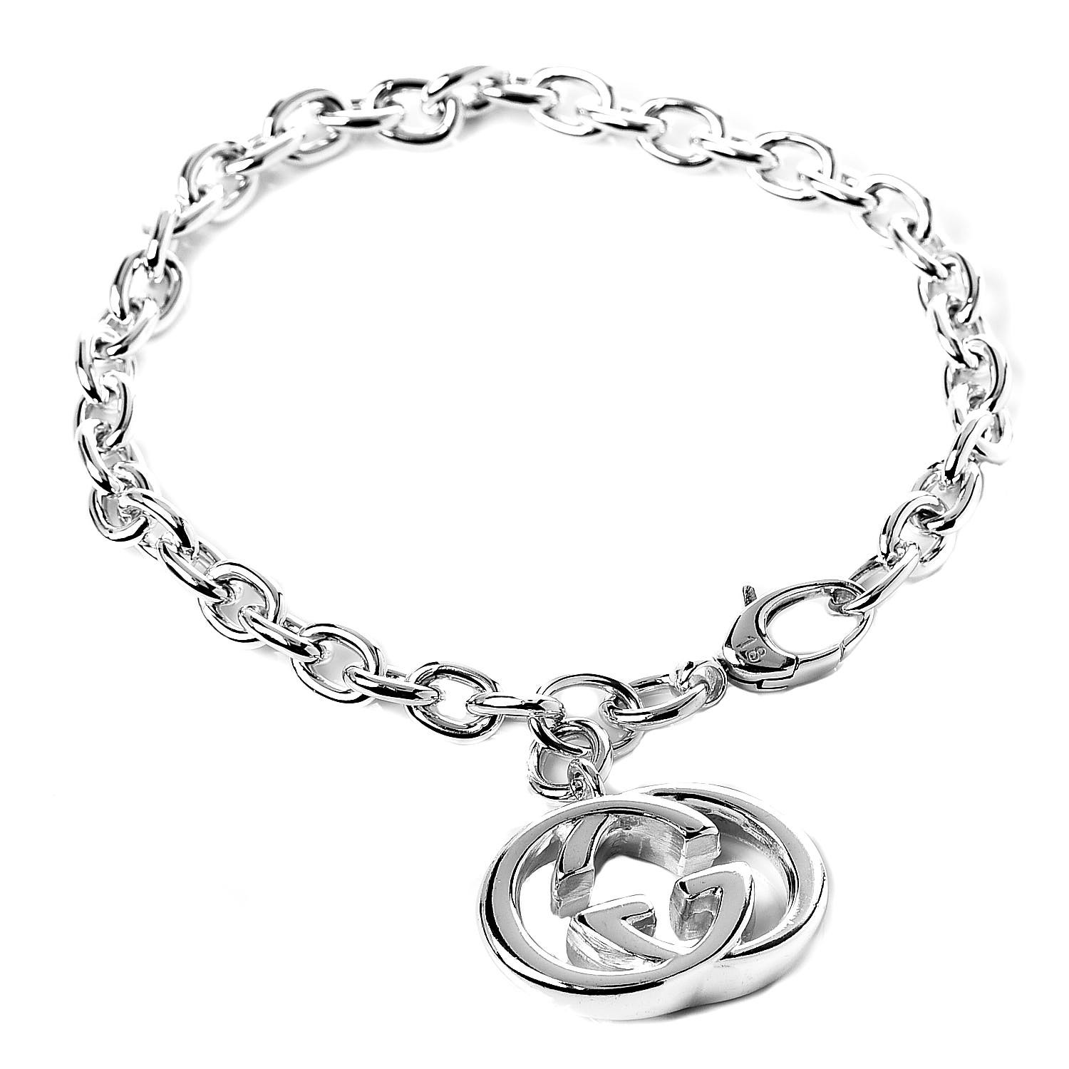 gucci silver britt bracelet