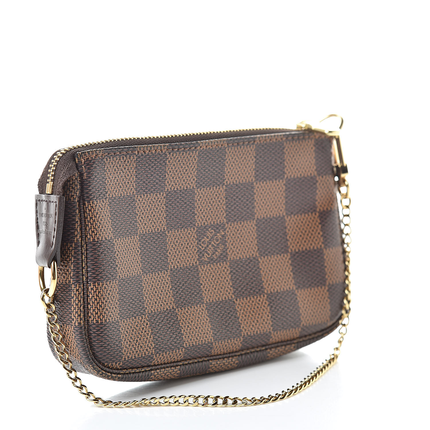 louis vuitton pochette accessoires damier ebene mini brown