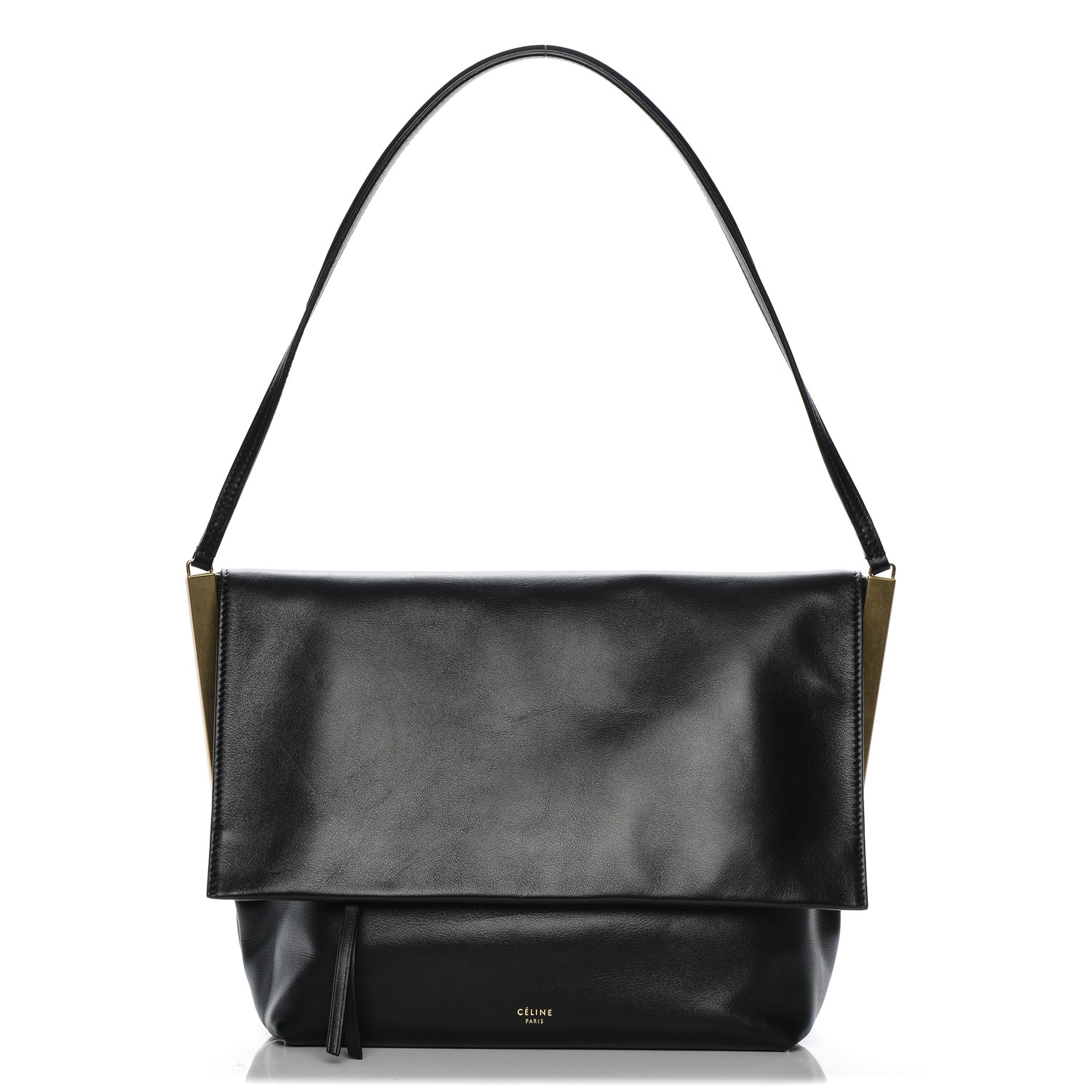 celine clasp bag black