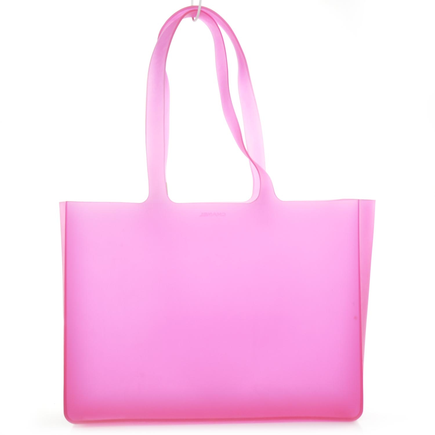 CHANEL Jelly Rubber Large Tote Pink 25711