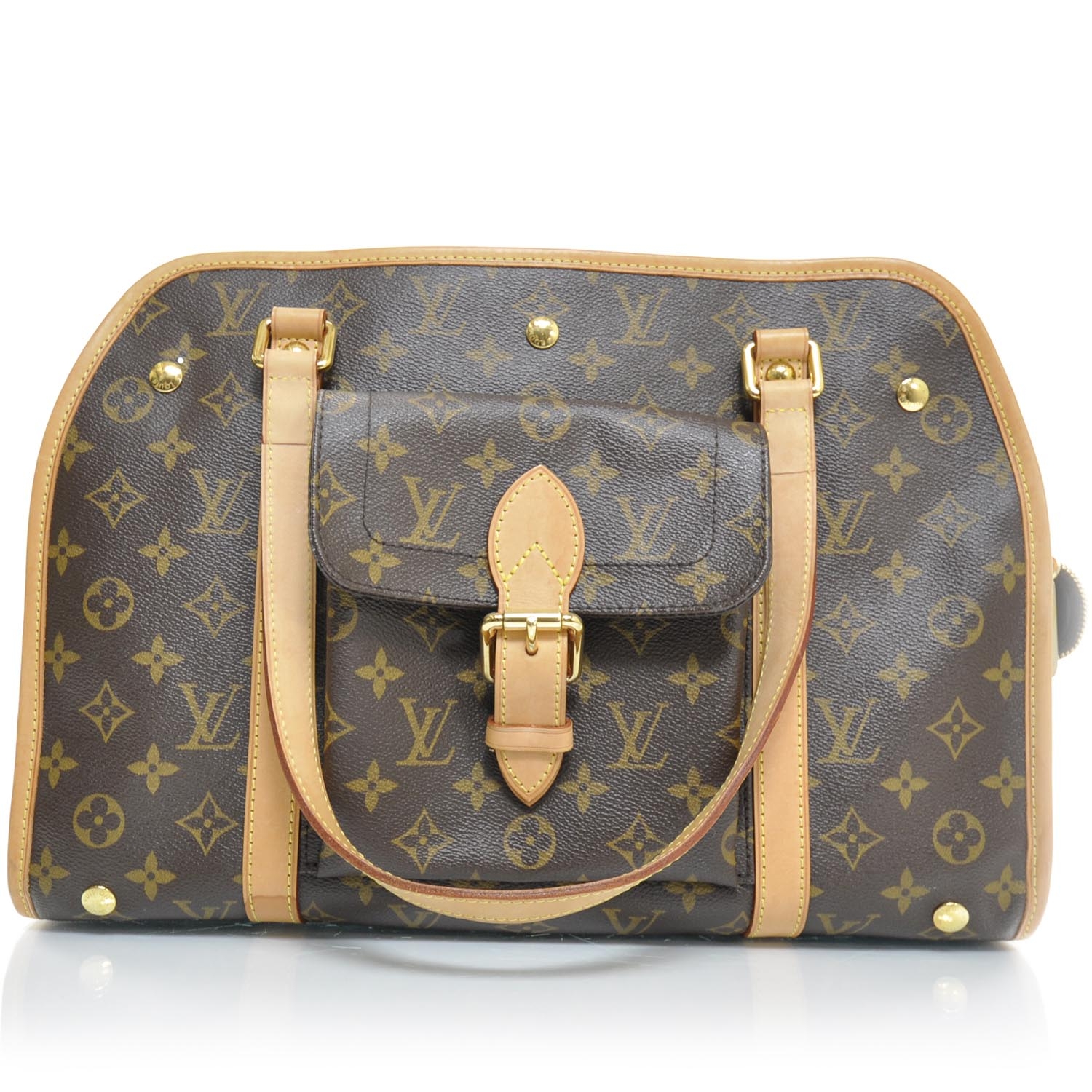 louis vuitton dog carrier baxter monogram pm brown