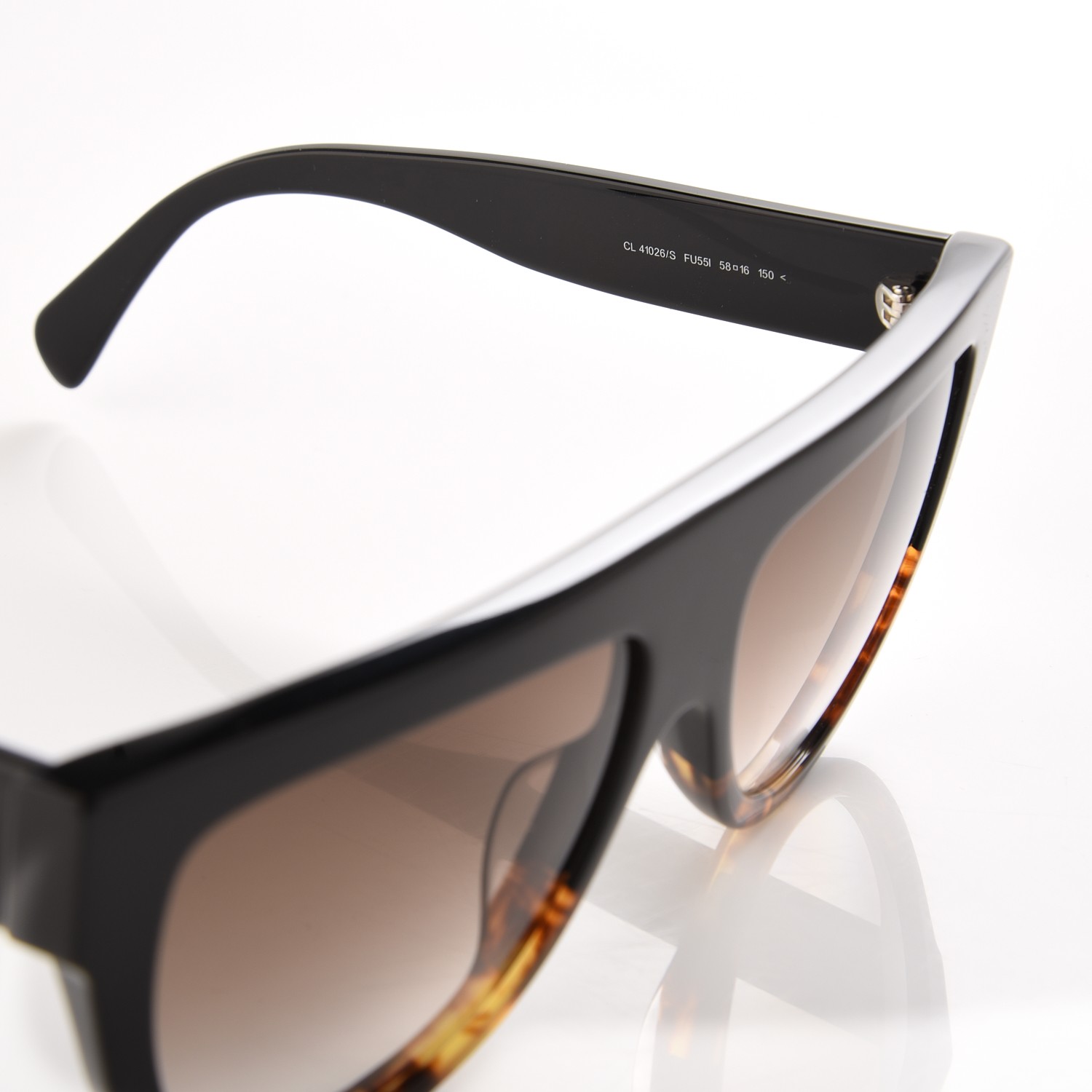 CELINE Shadow Sunglasses CL 41026/S Black Havana 202115