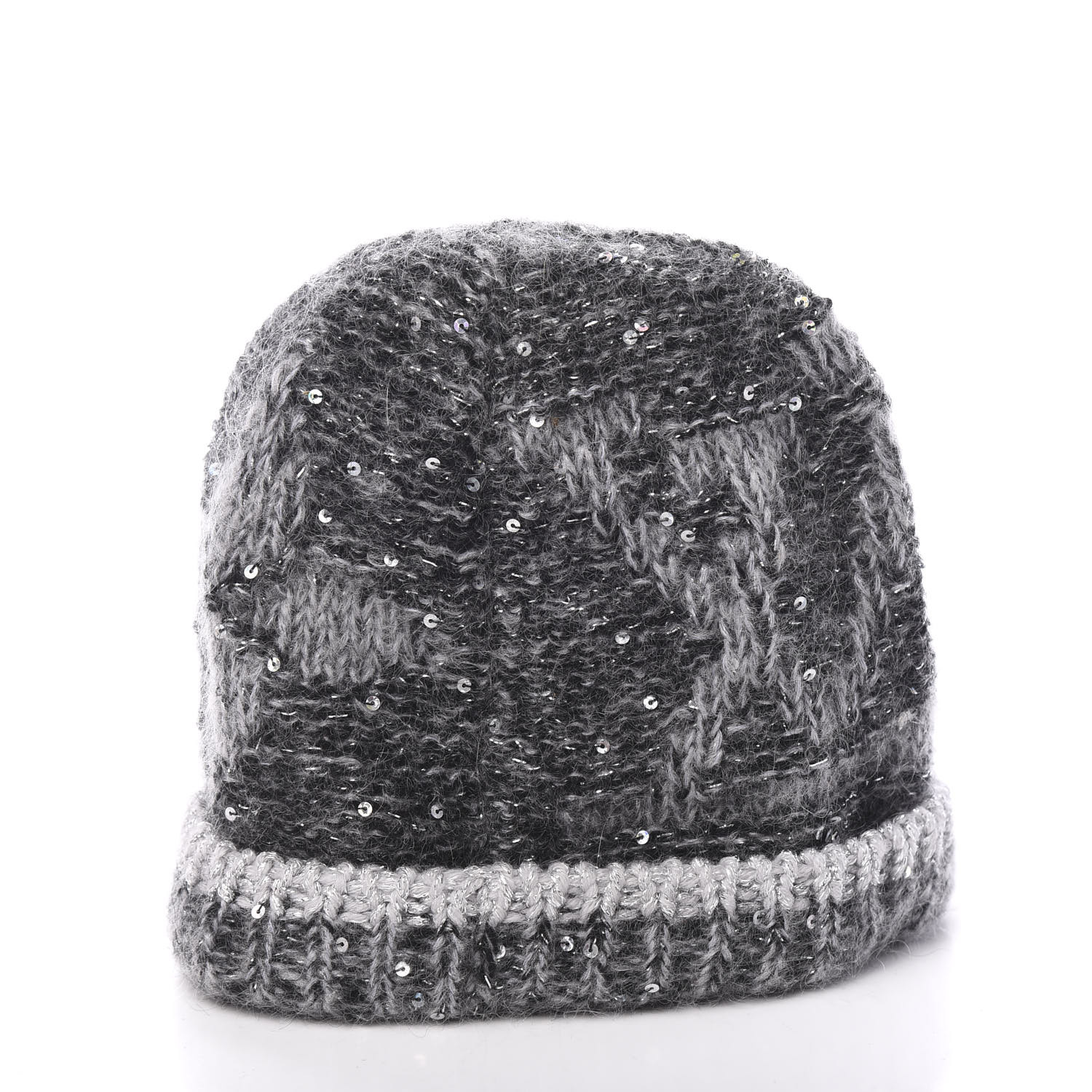 Louis Vuitton Burgundy and Grey Wool Bonnet Petit Damier Beanie Hat For  Sale at 1stDibs