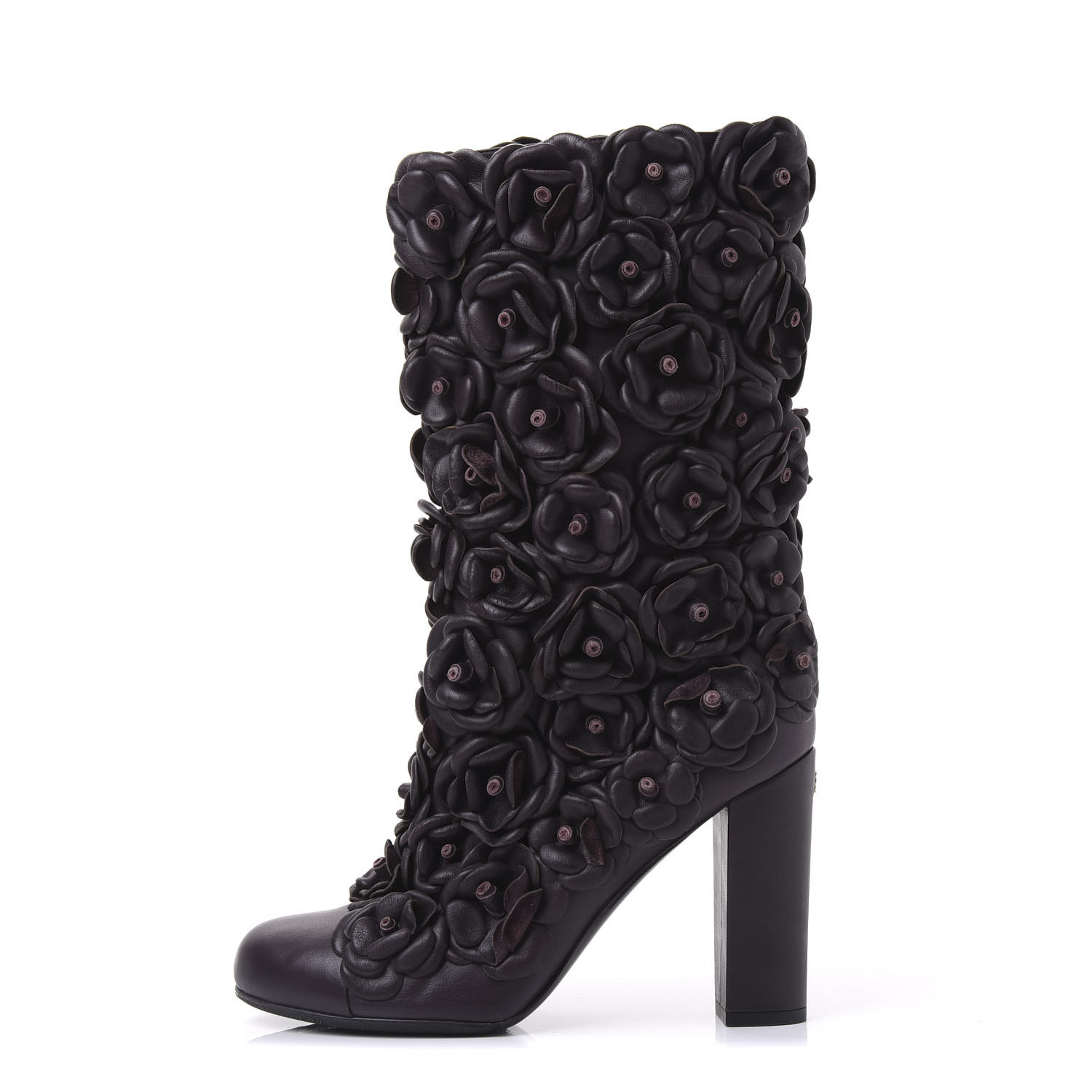 chanel camellia boots