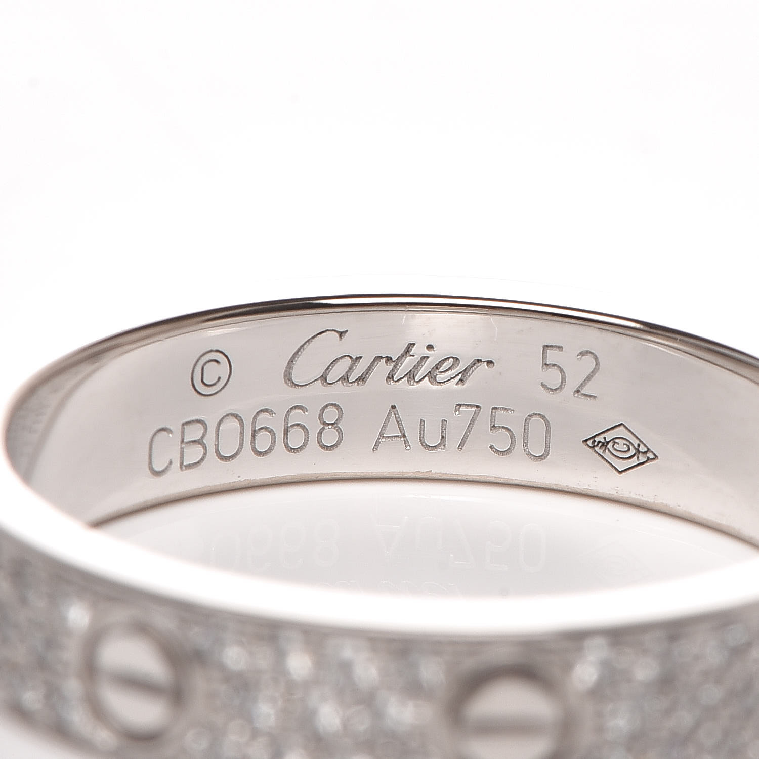 cartier wedding band diamond