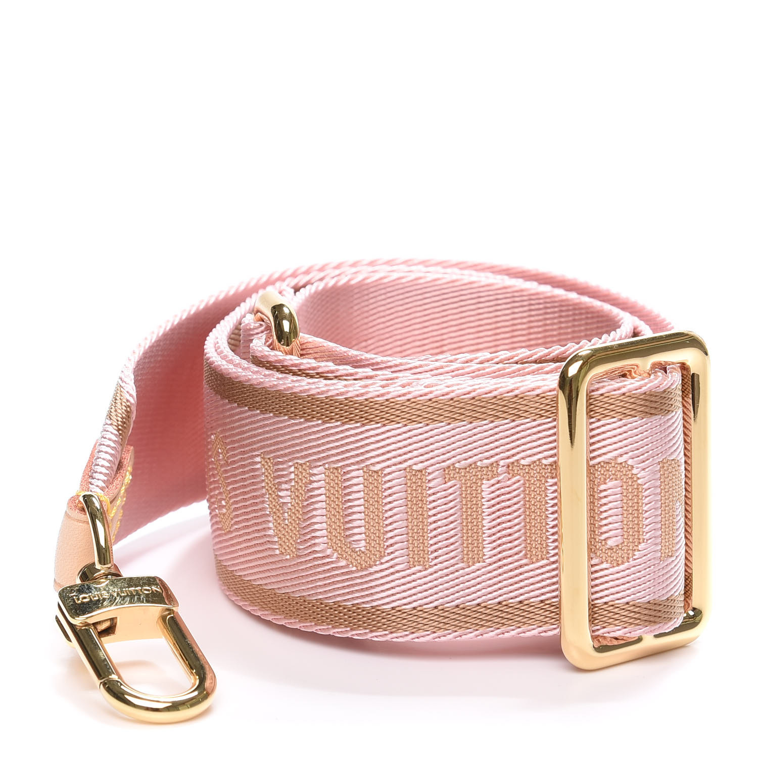 Pre-owned Louis Vuitton Rose Clair Nylon Multi Pochette Accessoires  Adjustable Shoulder Strap In Pink