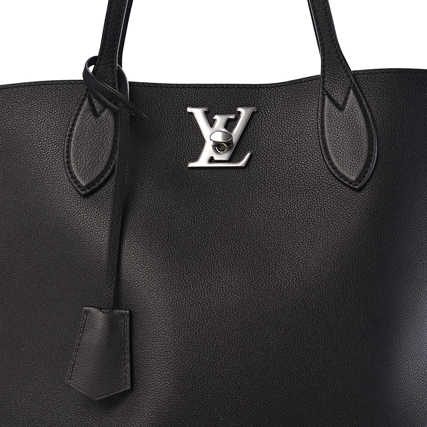 Louis Vuitton Calfskin Lockme Go Tote Black 543932 